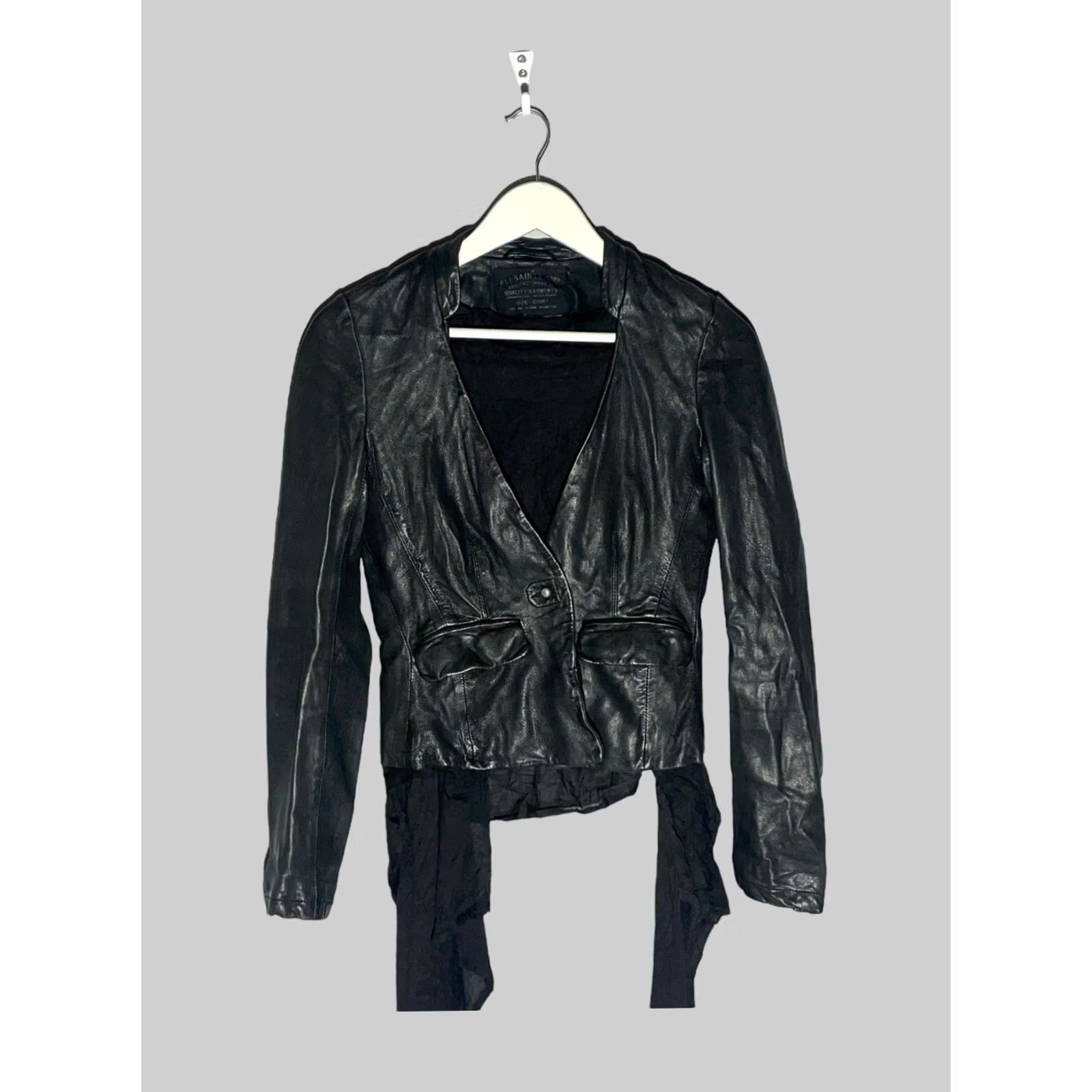 Allsaints All Saints Ashlar Jacket Women’s Size 8 Avant Garde Leather Size M / US 6-8 / IT 42-44 - 2 Thumbnail