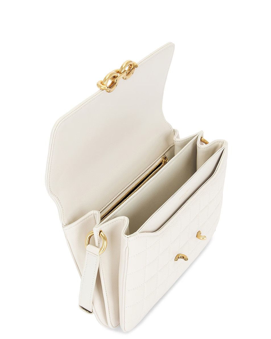 Saint Laurent Paris o1w1db10526 737354 Size: OS / Le Maillon Satchel Bag White Size ONE SIZE - 5 Thumbnail