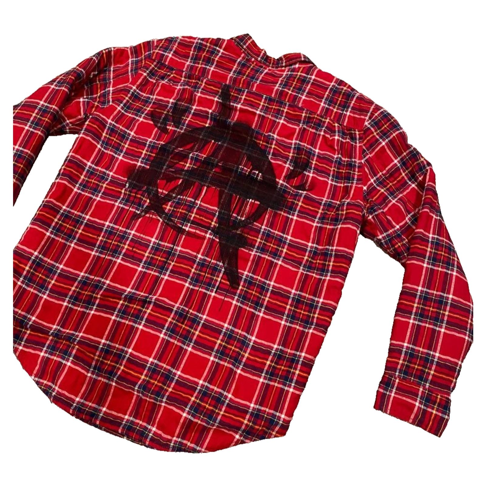 Other PUNK LA Anarchy Red Flannel Field Sherpa Lined Jacket sz L Size US L / EU 52-54 / 3 - 5 Thumbnail