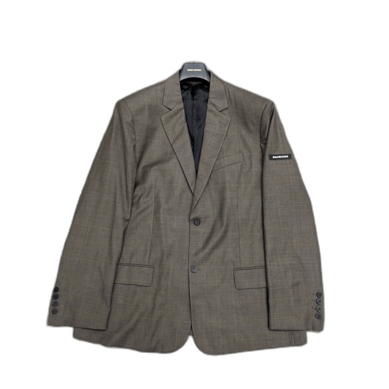 Balenciaga checkered suit jacket
