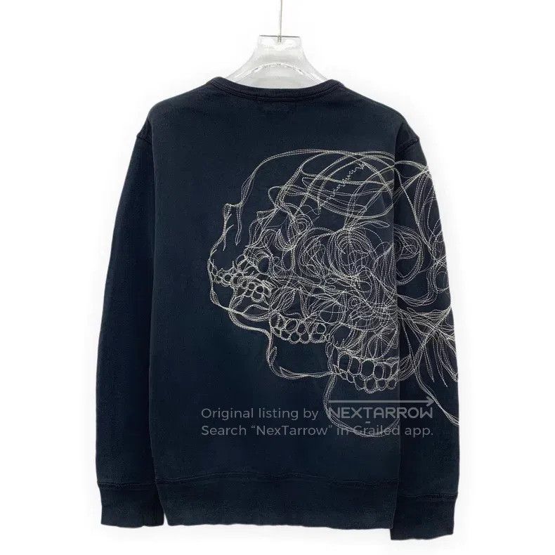 Alexander McQueen Alexander Mcqueen Black skull print cotton round-neck long Size US S / EU 44-46 / 1 - 2 Thumbnail