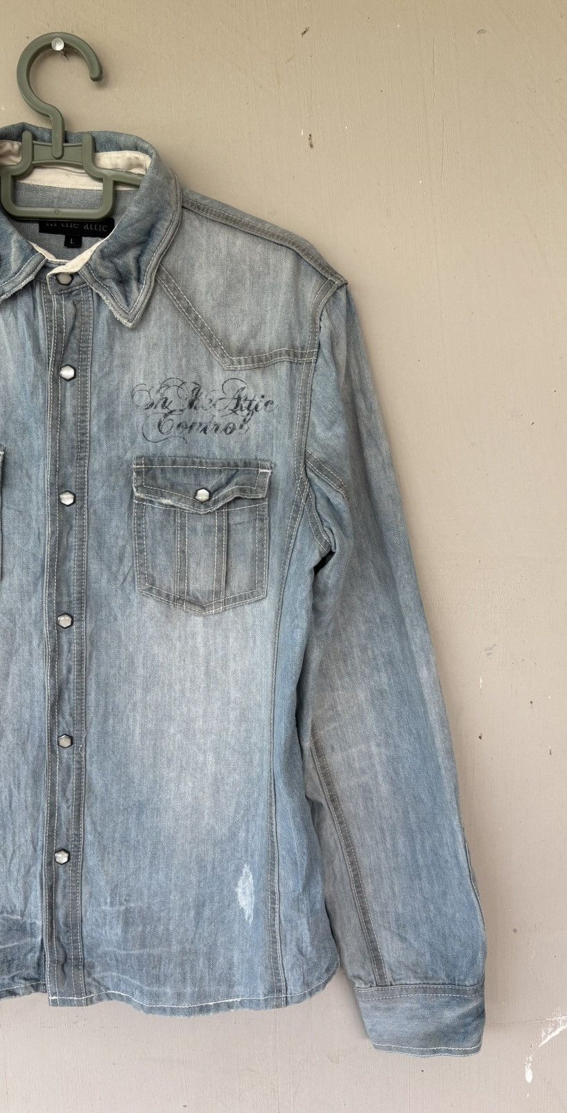 In The Attic Vintage In The Attic Rockers Heaven Denim Jacket Style Size US L / EU 52-54 / 3 - 3 Thumbnail