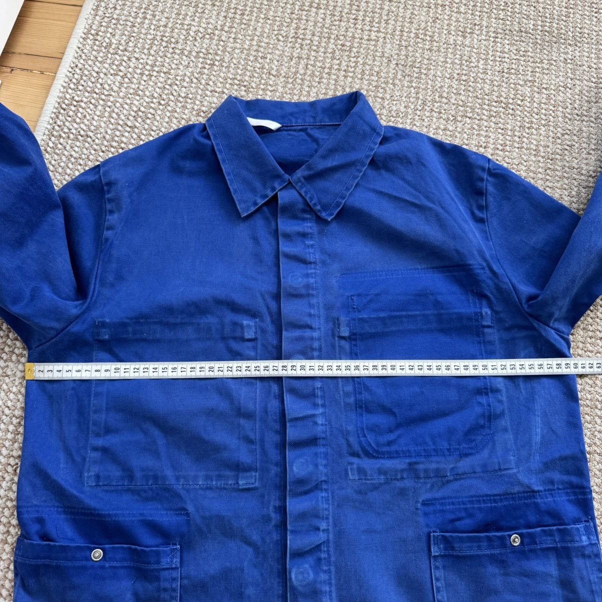 Vintage French vintage distressed worn blue chore works jacket Size US M / EU 48-50 / 2 - 14 Thumbnail