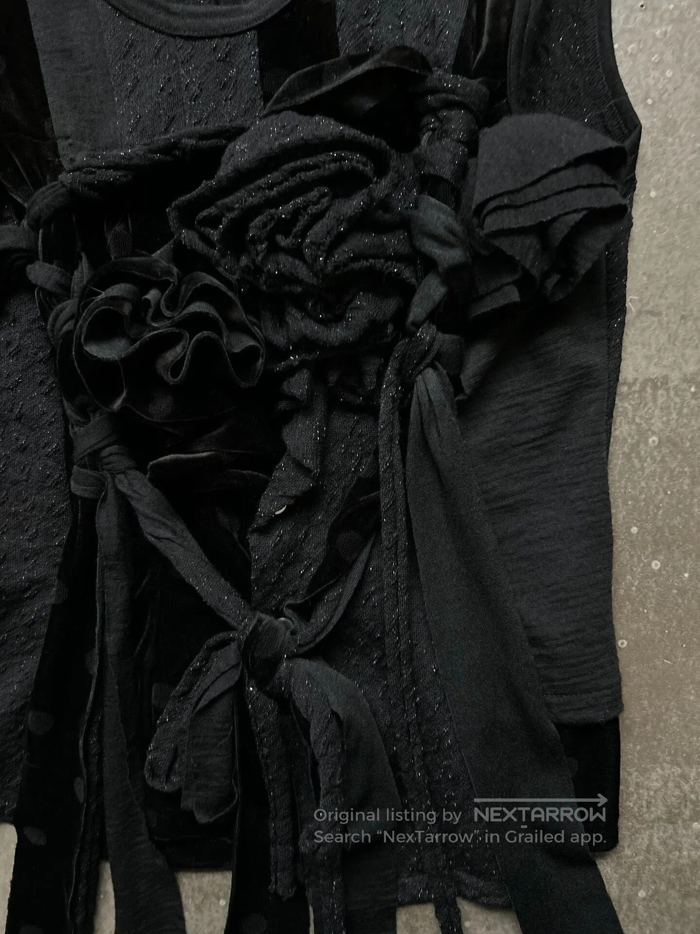 Comme des Garcons comme des garçons 03aw embroidered flower top. Size S / US 4 / IT 40 - 2 Thumbnail