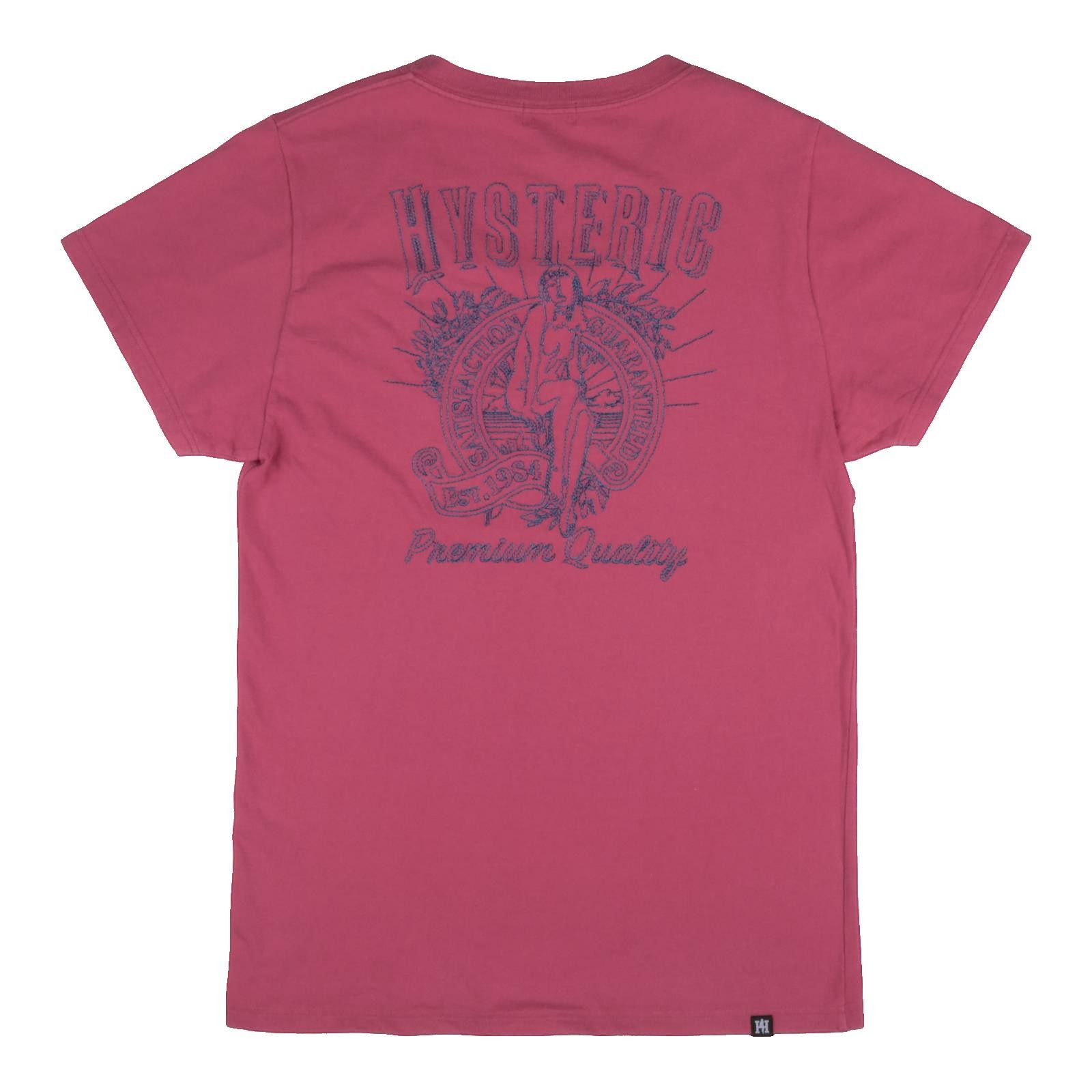 Hysteric Glamour Hysteric Glamour Premium Quality Embroidered Magenta Tee Size ONE SIZE - 2 Thumbnail
