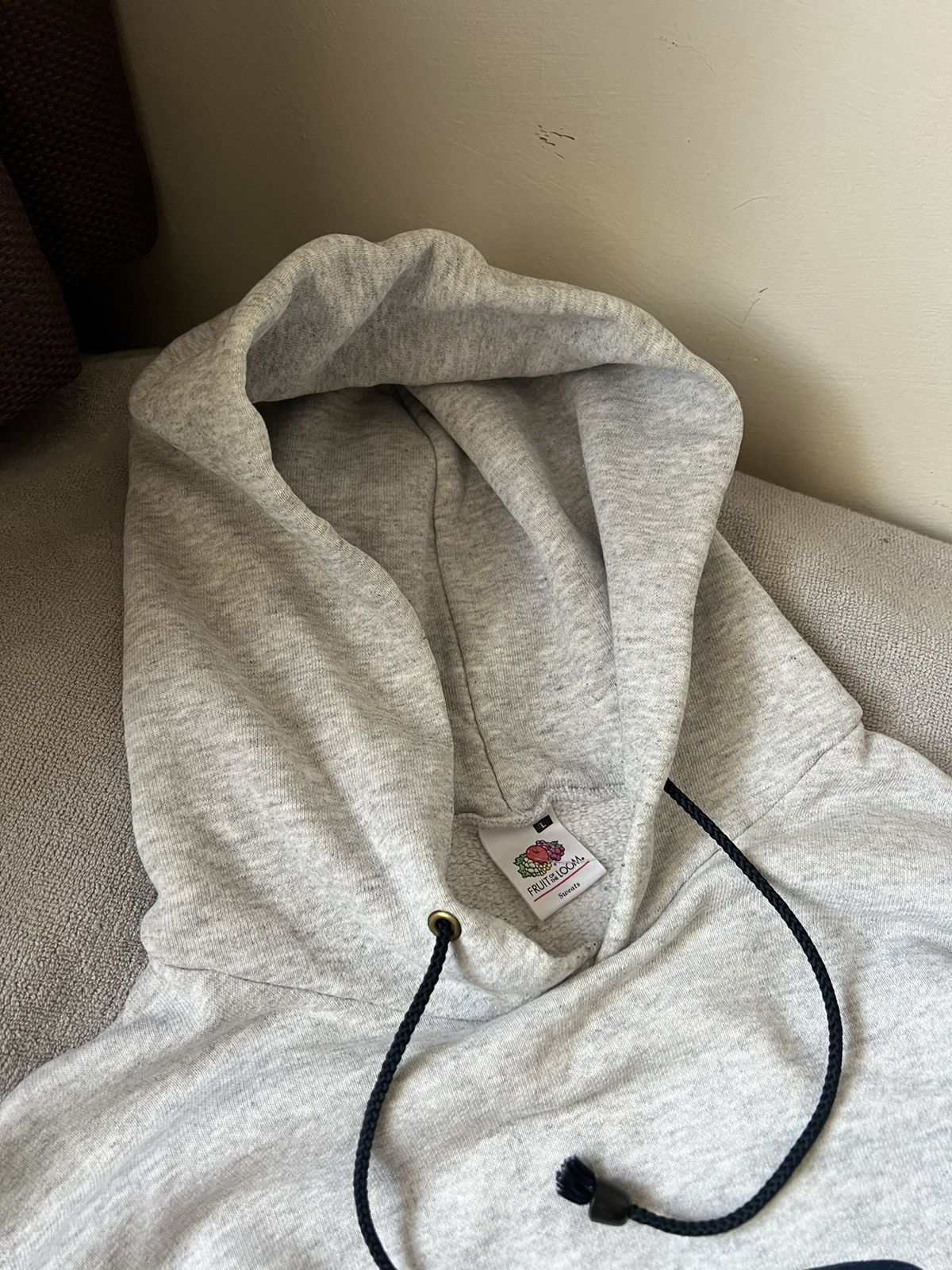 Vintage Vintage oversized grey hoodie American russel style 90s Size US L / EU 52-54 / 3 - 6 Thumbnail