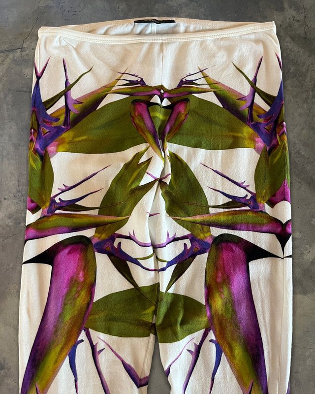 Givenchy GIVENCHY SS2012 BIRDS OF PARADISE LEGGINGS Size US 26 / EU 42 - 2 Thumbnail