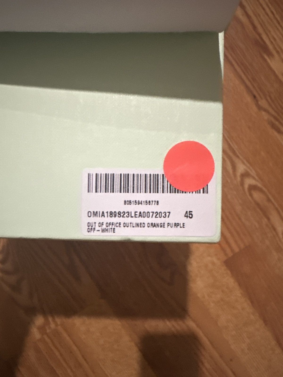 Off-White Out Of Office Outlined Orange Purple Off-White Size US 12 / EU 45 - 9 Thumbnail