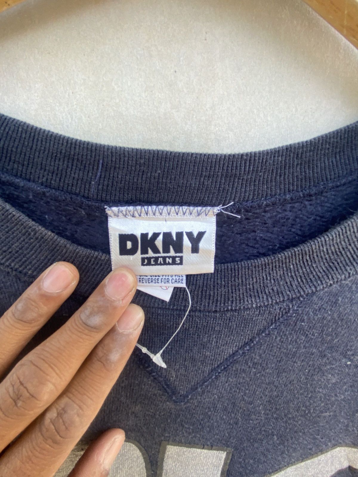 DKNY vintage 90s dkny Sunfaded sweatshirt big logo 3XL TB-01 Size US XXL / EU 58 / 5 - 3 Thumbnail