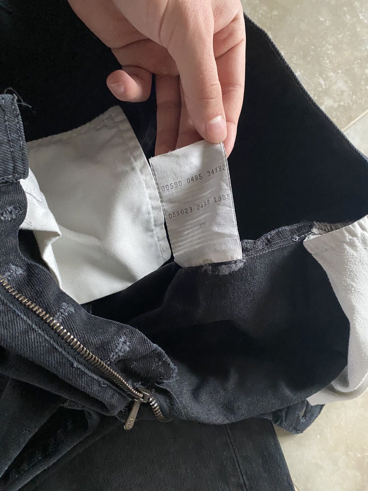 Levi's Vintage Levis Baggy 590 Jeans Made in Usa 2000s Y2K Black Size US 34 / EU 50 - 12 Thumbnail