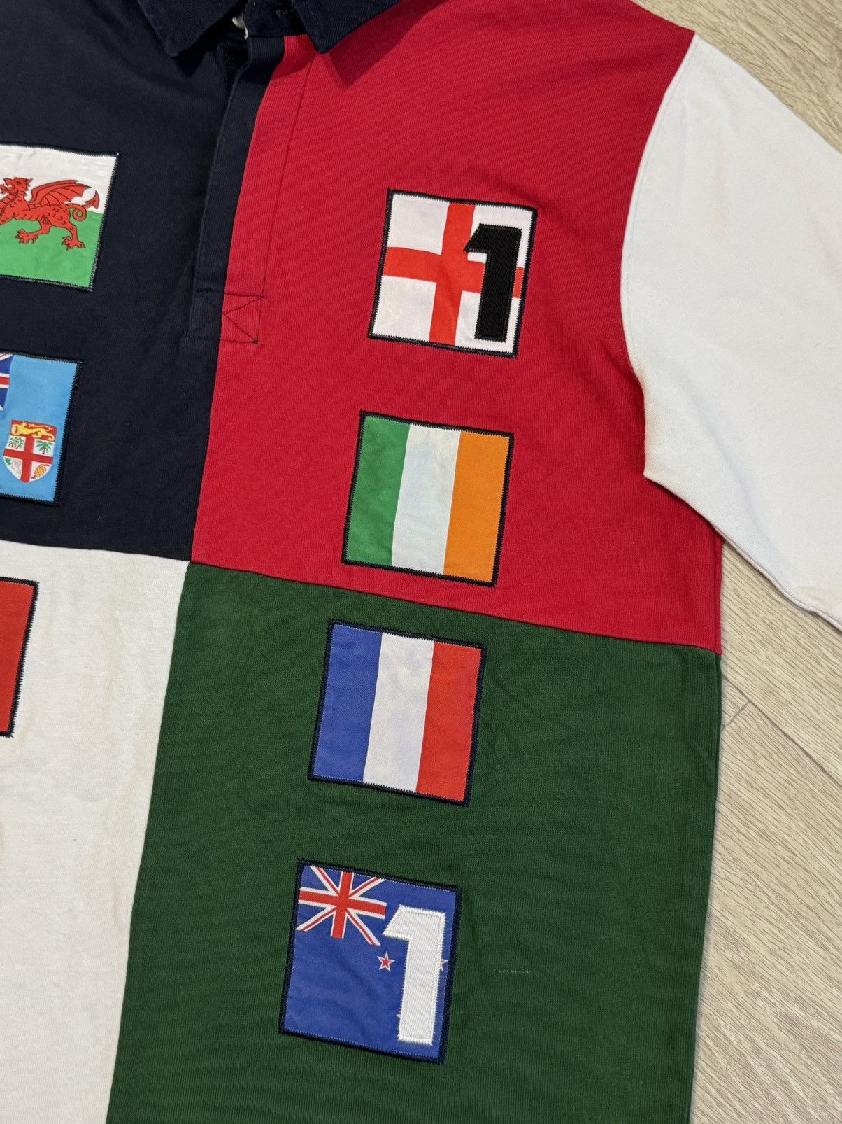 Vintage 🔷Vintage Cotton Traders 10 World Nations Teams Rugby Shirt🔷 Size US M / EU 48-50 / 2 - 3 Thumbnail