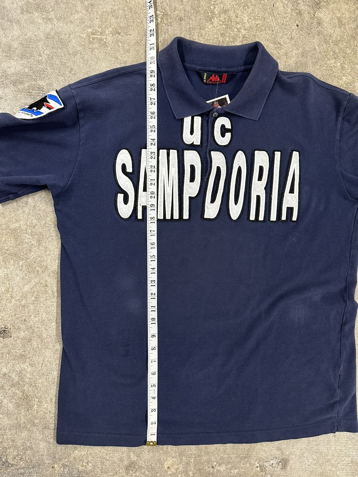 Kappa Kappa 08/09 Sampdoria FC Soccer Serie A Polo T-Shirt Size US XXL / EU 58 / 5 - 10 Thumbnail