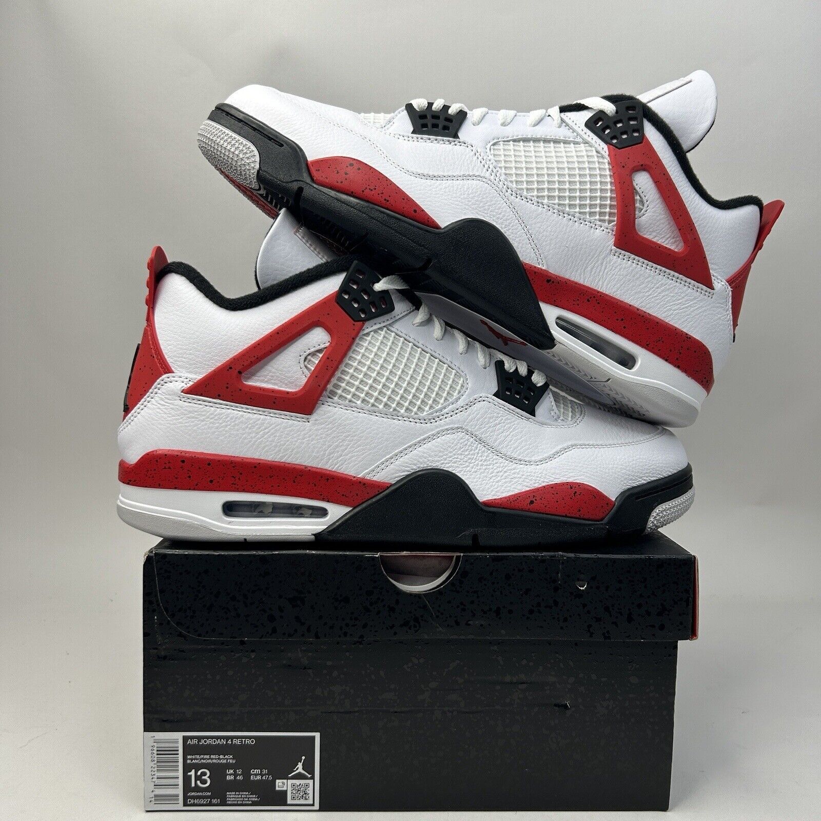 Jordan Brand Nike Air Jordan 4 Retro “Red Cement” 2023 Size US 13 / EU 46 - 1 Thumbnail