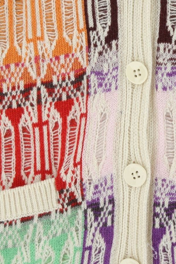 Chloe o1y0825 V-neck Cardigan in Multicolor Size XS / US 0-2 / IT 36-38 - 3 Thumbnail