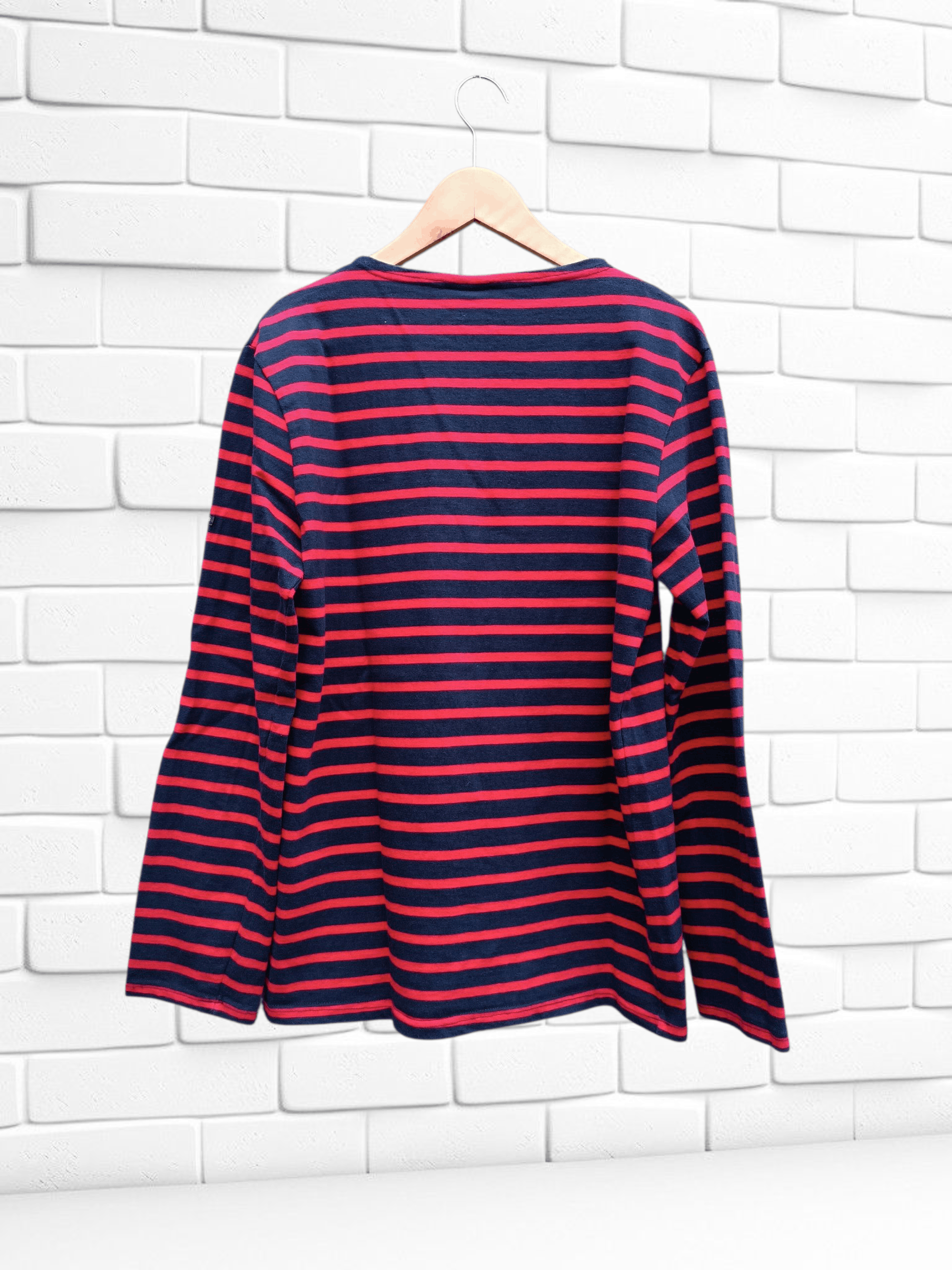 Saint James Saint James Red Blue Stripe T-shirt Nirvana Style Size US L / EU 52-54 / 3 - 4 Thumbnail