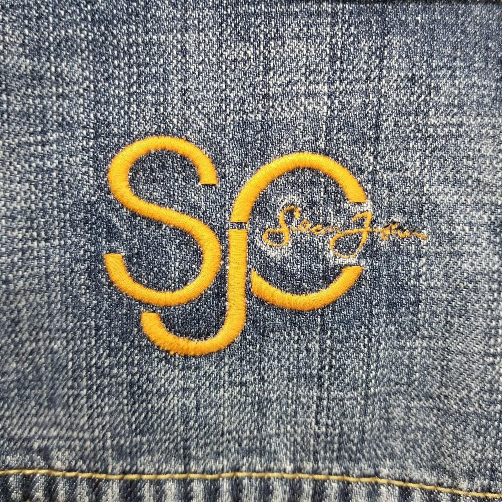 Sean John Sean John Jacket Mens Large Blue Denim Trucker Embroidered Size US L / EU 52-54 / 3 - 5 Thumbnail