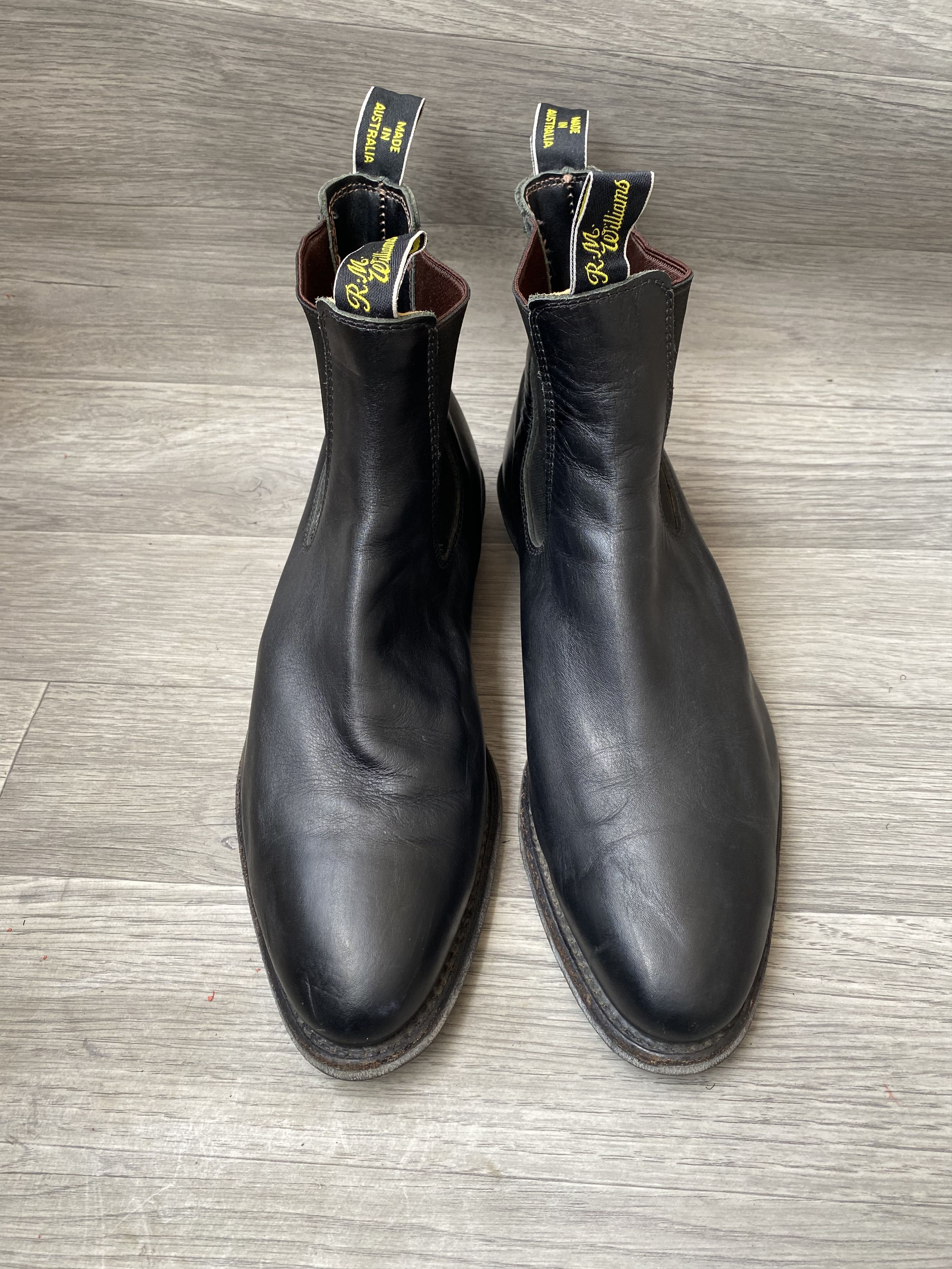 R.M. Williams Rm william chelsea black leather boots uk 10G Size US 11 / EU 44 - 1 Thumbnail