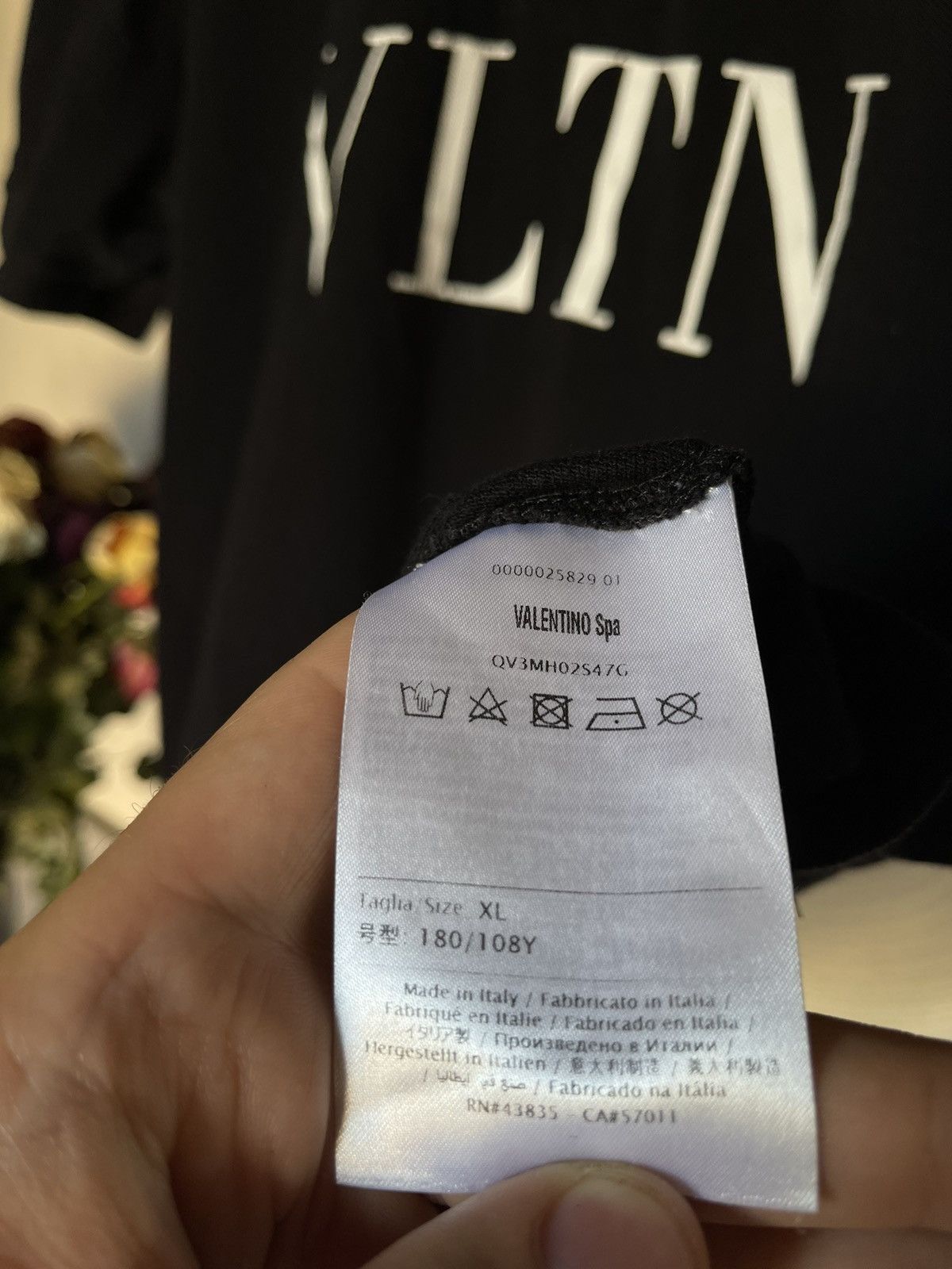 Valentino Valentino VLTN black polo tee shirt logo print Size US XL / EU 56 / 4 - 7 Thumbnail