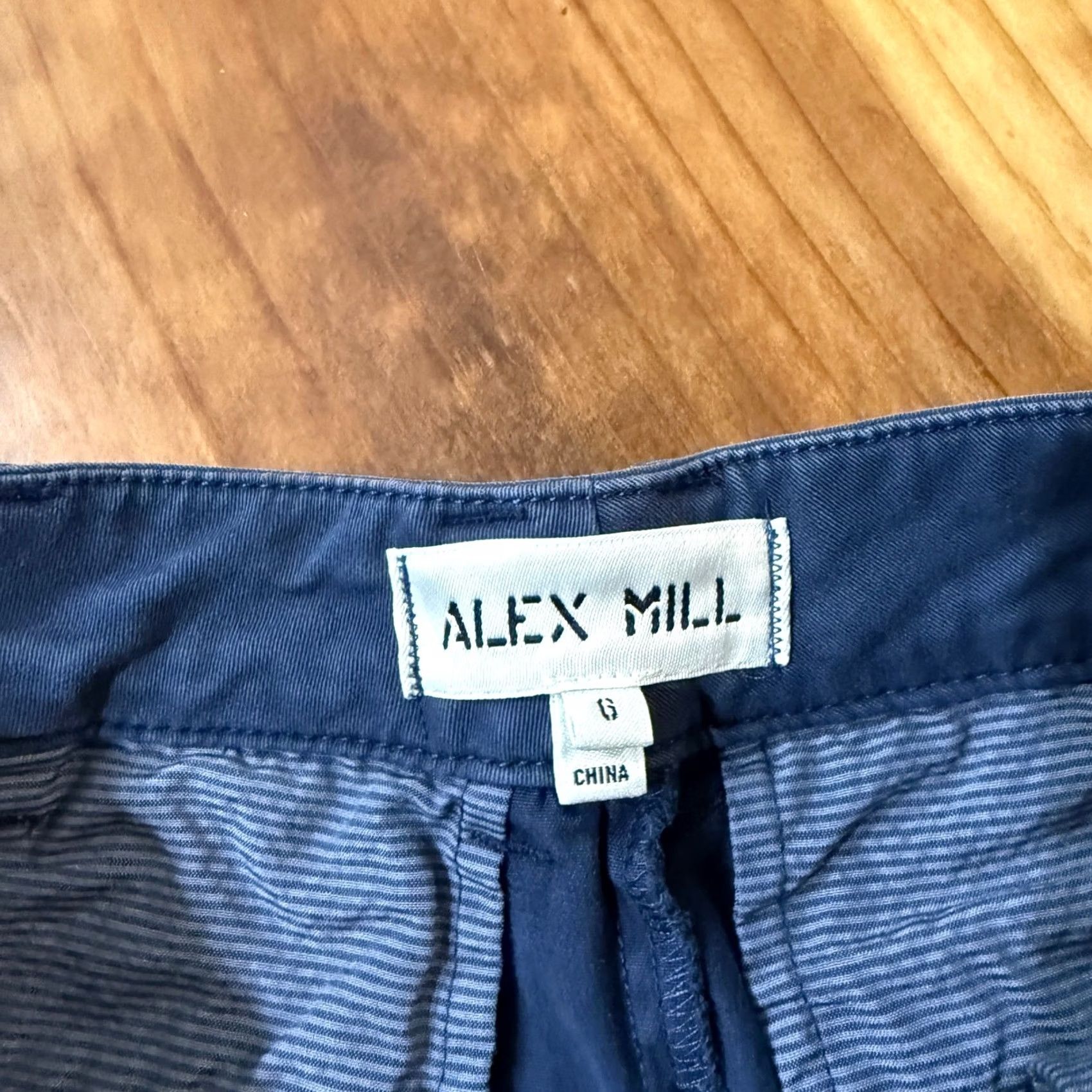 Alex Mill VINTAGE? No. Alex Mill Women's Pants Chino Wide leg High Rise Cotton 6 Blue Slim Straight 29 Inseam Casual Everyday Womens Size 28" / US 6 / IT 42 - 4 Thumbnail