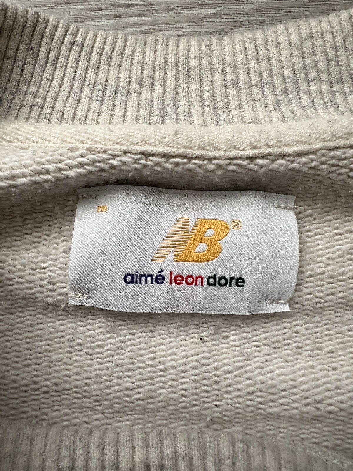 Aime Leon Dore × New Balance Aime Leon Dore New Balance Oatmeal Cream Crewneck Size US M / EU 48-50 / 2 - 4 Thumbnail