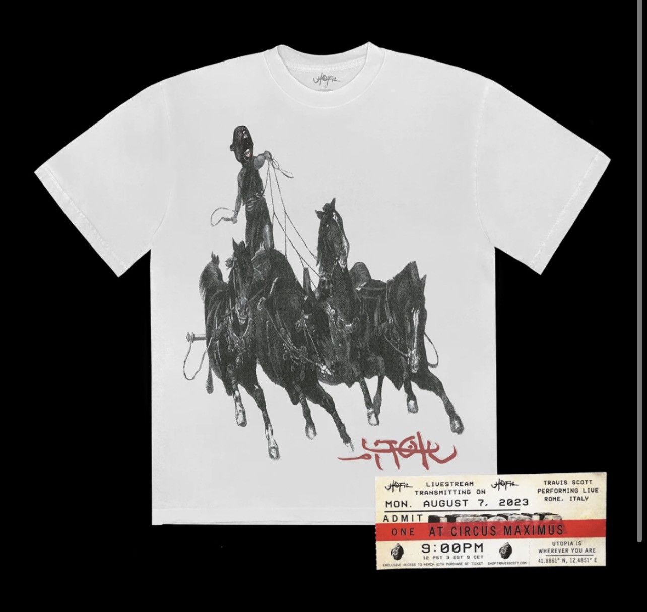 Travis Scott Circus Maximus Live Tee | Grailed