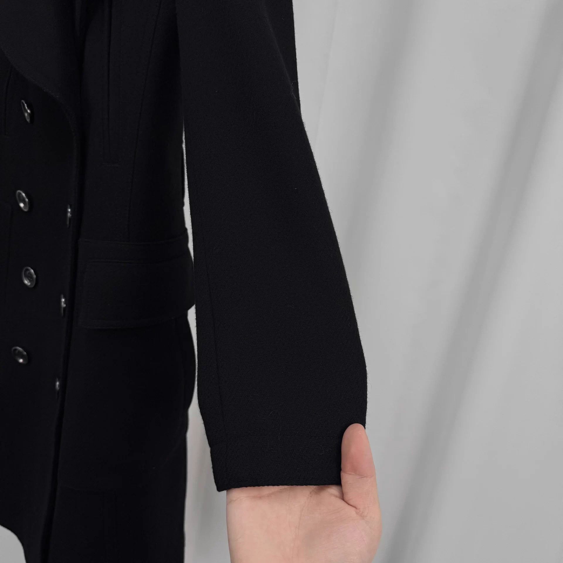 Burberry Burberry Double Breasted Wool Coat UK4 99 New No Belt Size XS / US 0-2 / IT 36-38 - 4 Thumbnail