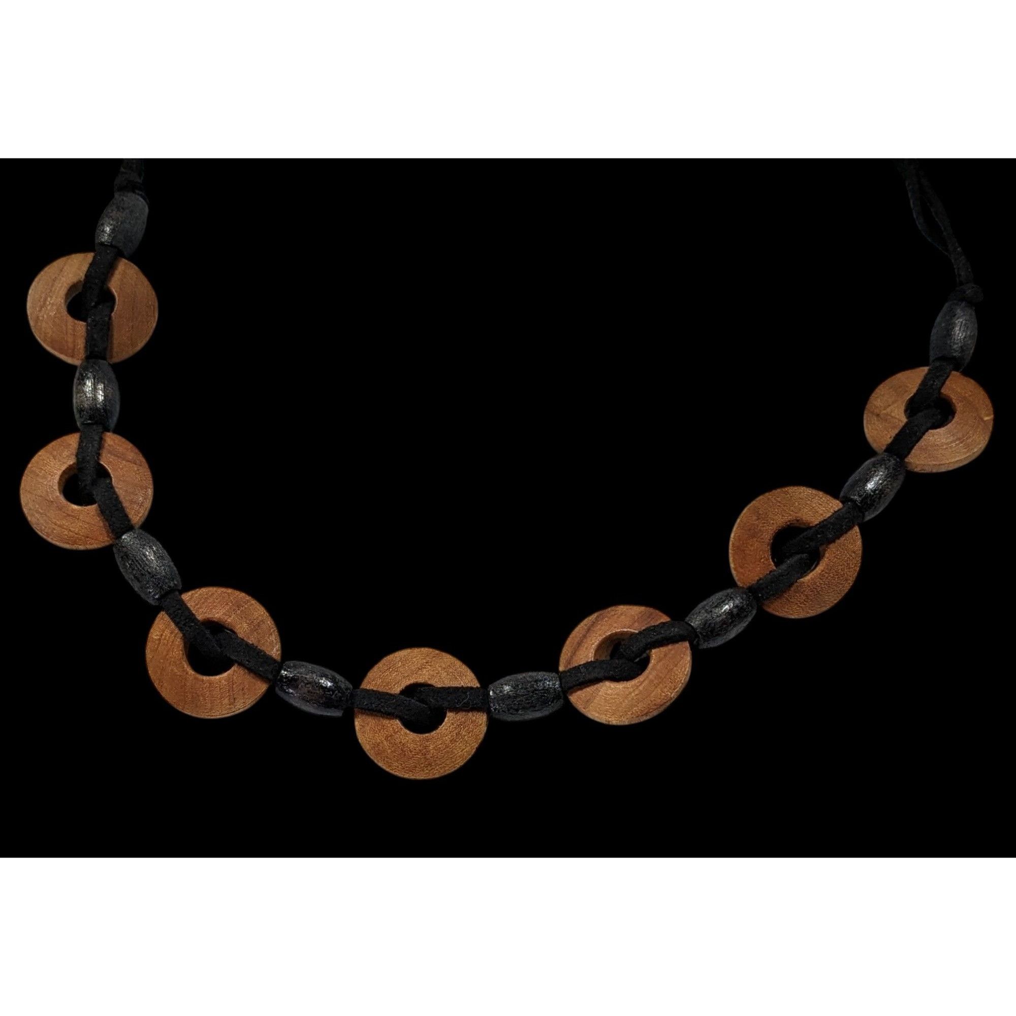 Other Bohemian Wooden Disc Brown And Black Necklace Size ONE SIZE - 4 Thumbnail