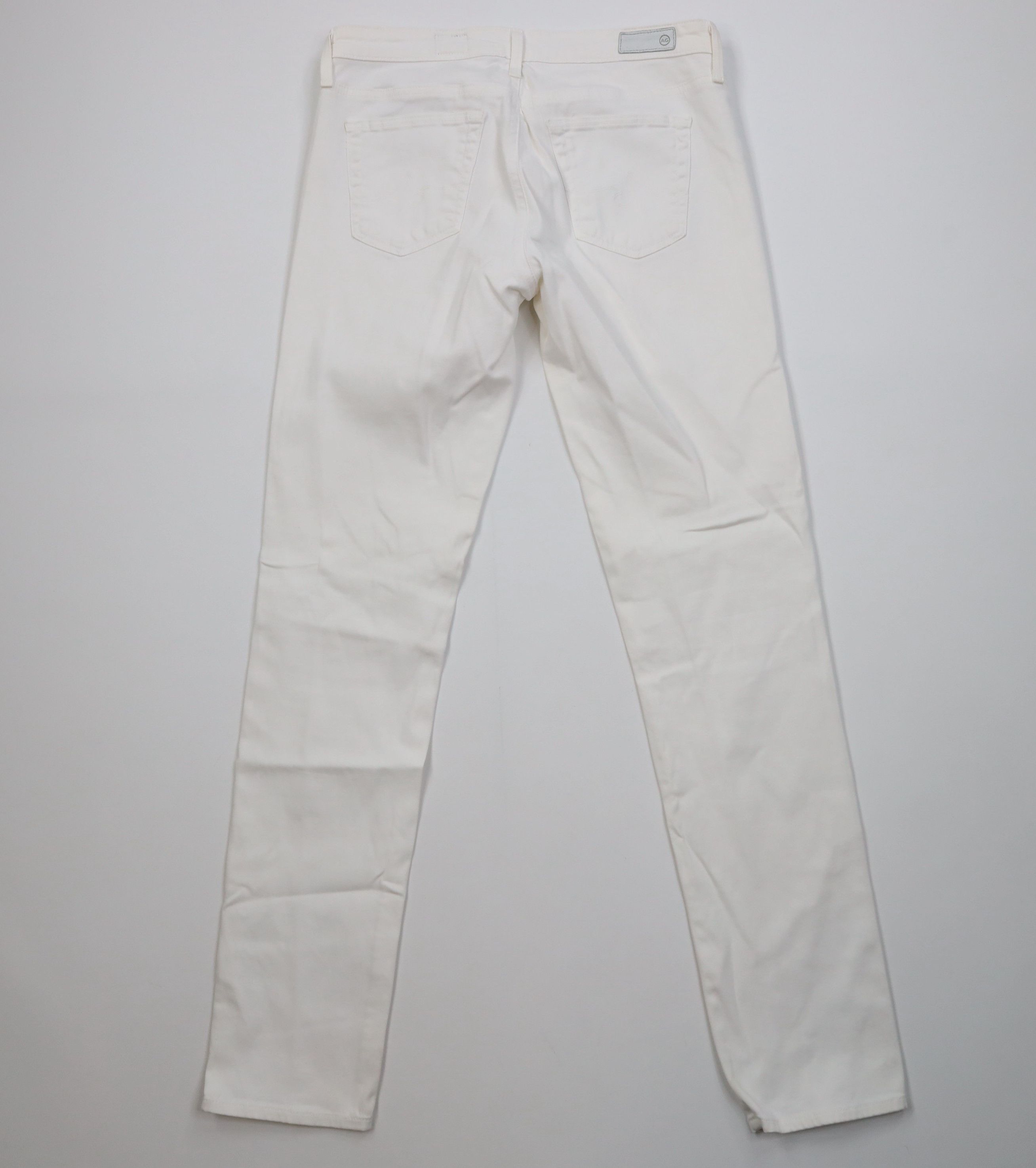 AG Adriano Goldschmied Adriano Goldschmied The Stilt Cigarette Leg Pants White Size 28" / US 6 / IT 42 - 12 Thumbnail