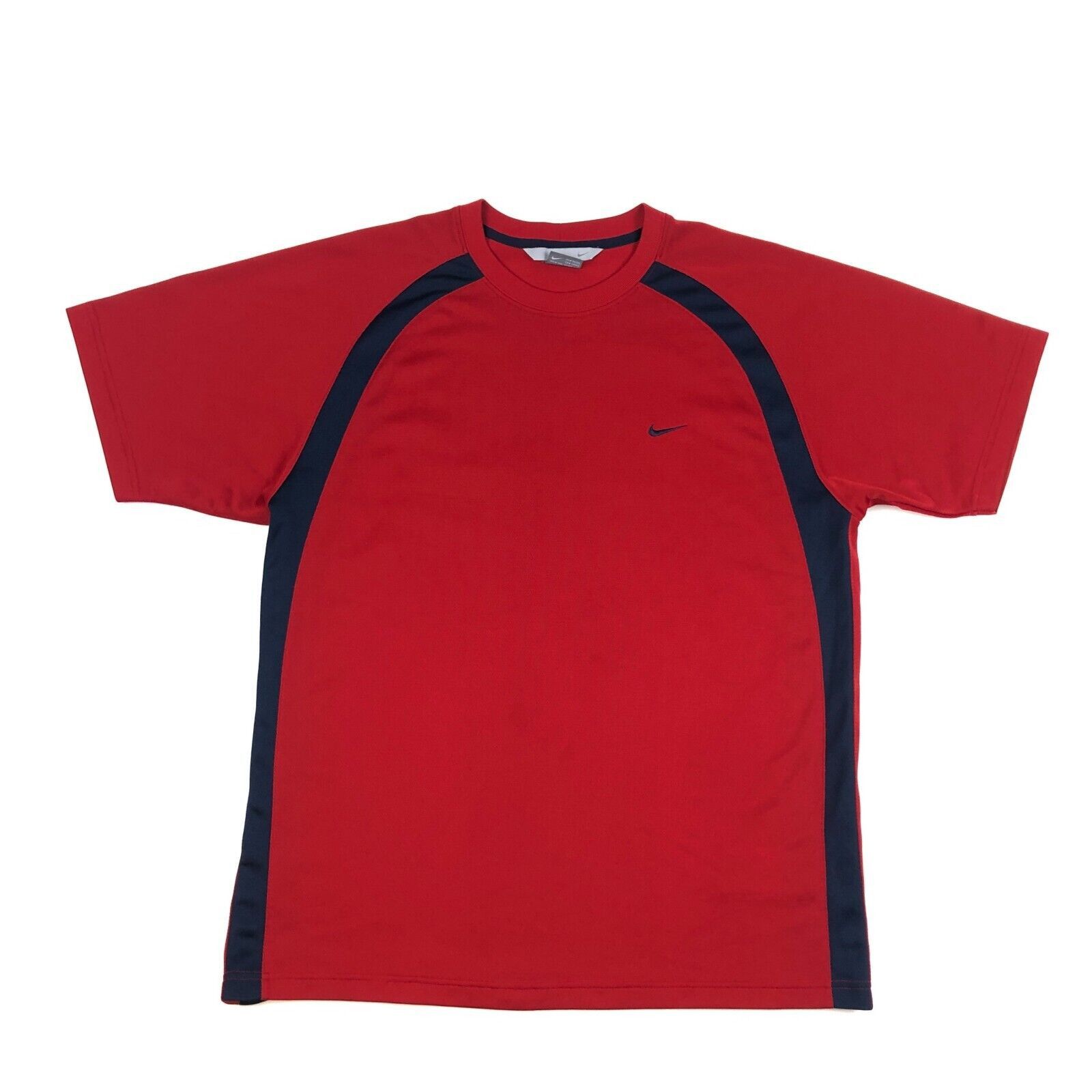 Nike × Vintage Nike Red Navy Silver Tag Work Out Shirt Tee Size XL B3 Size US XL / EU 56 / 4 - 1 Thumbnail