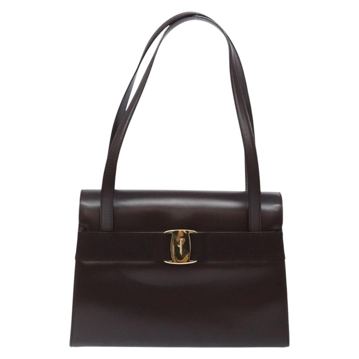 Salvatore Ferragamo Salvatore Ferragamo Vala Shoulder Bag Leather Size ONE SIZE - 1 Thumbnail