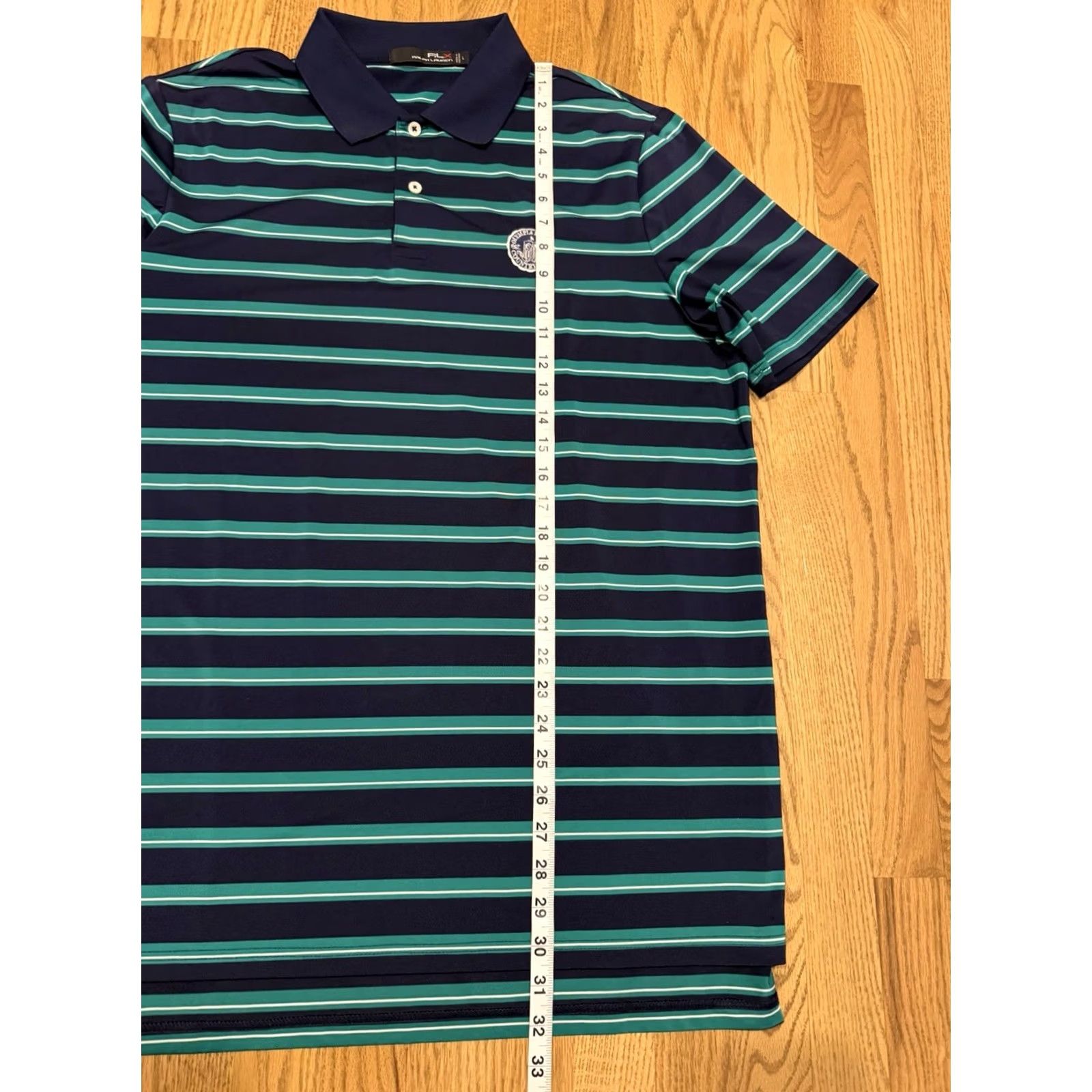 RLX Ralph Lauren RLX Ralph Lauren Golf Polo Shirt Men’s L Olympia Fields Stripe Golf Club Pattern Short Sleeve Multicolor POLO Shirt Mens Size US L / EU 52-54 / 3 - 6 Thumbnail