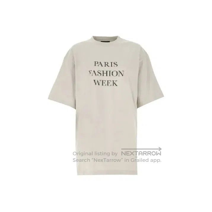 Balenciaga Balenciaga Gray Logo Pattern Short Sleeve T. Size US XS / EU 42 / 0 - 1 Thumbnail
