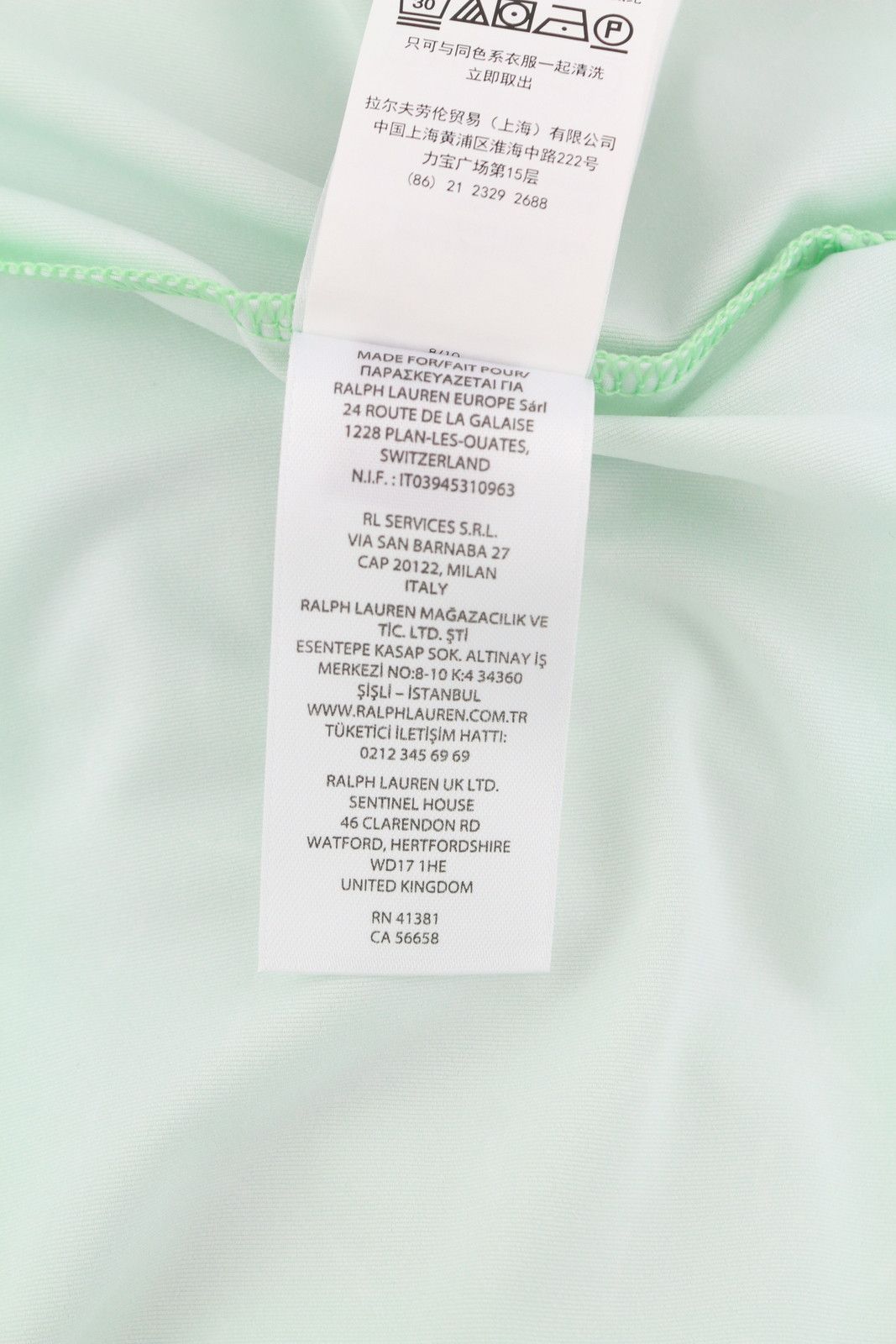 RLX Ralph Lauren GOLF L Green Patterned Wicking Tee 84564 Size US L / EU 52-54 / 3 - 11 Thumbnail