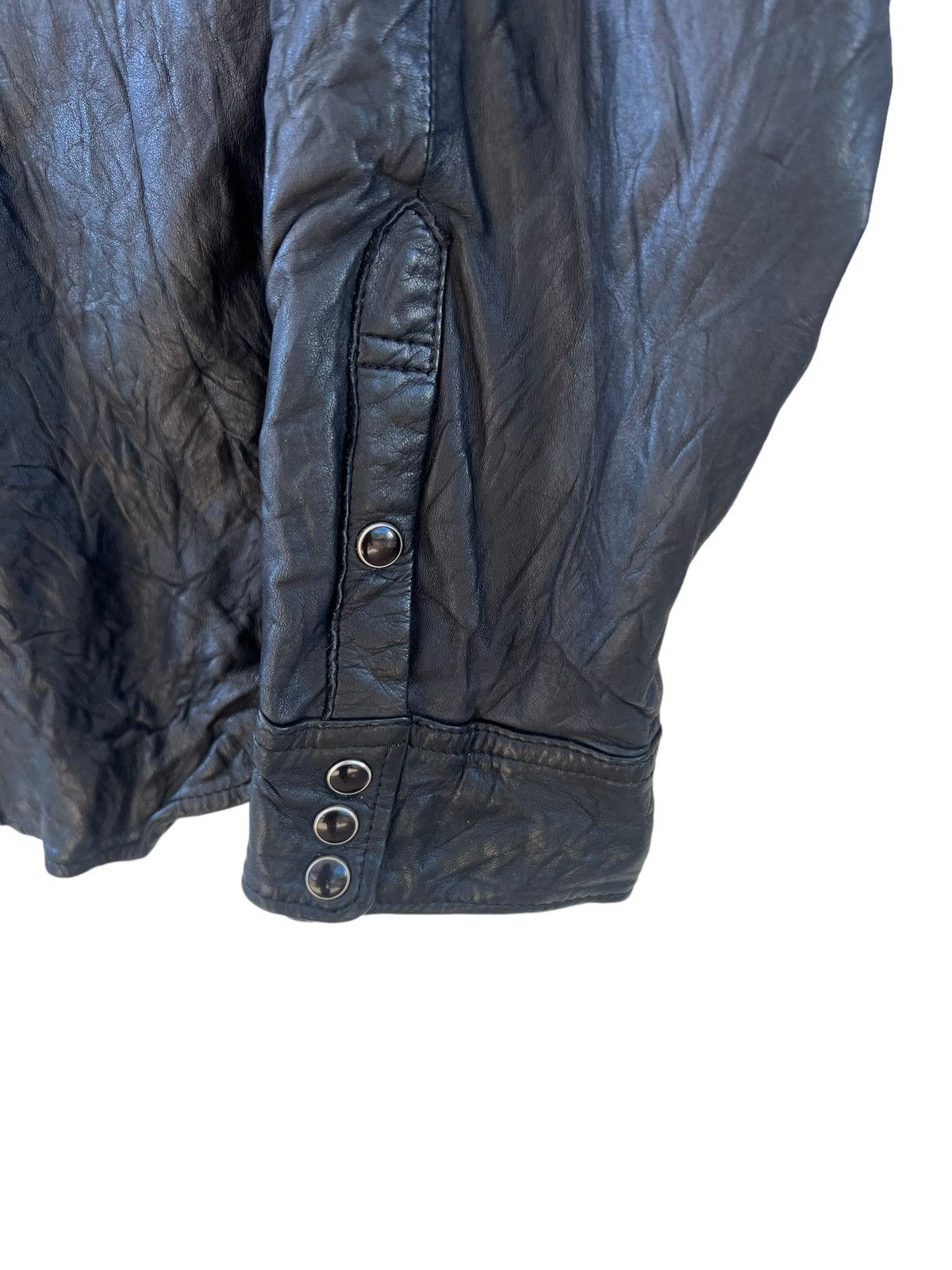 Beams Plus Japan b.P.r Made Fine Sportswear Cow Leather Western Shirt Size US L / EU 52-54 / 3 - 11 Thumbnail
