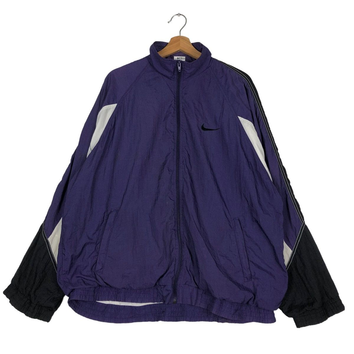 Nike 🔥VINTAGE NIKE COLOUR BLOCK LIGHT JACKET RUNNING Size US L / EU 52-54 / 3 - 1 Thumbnail