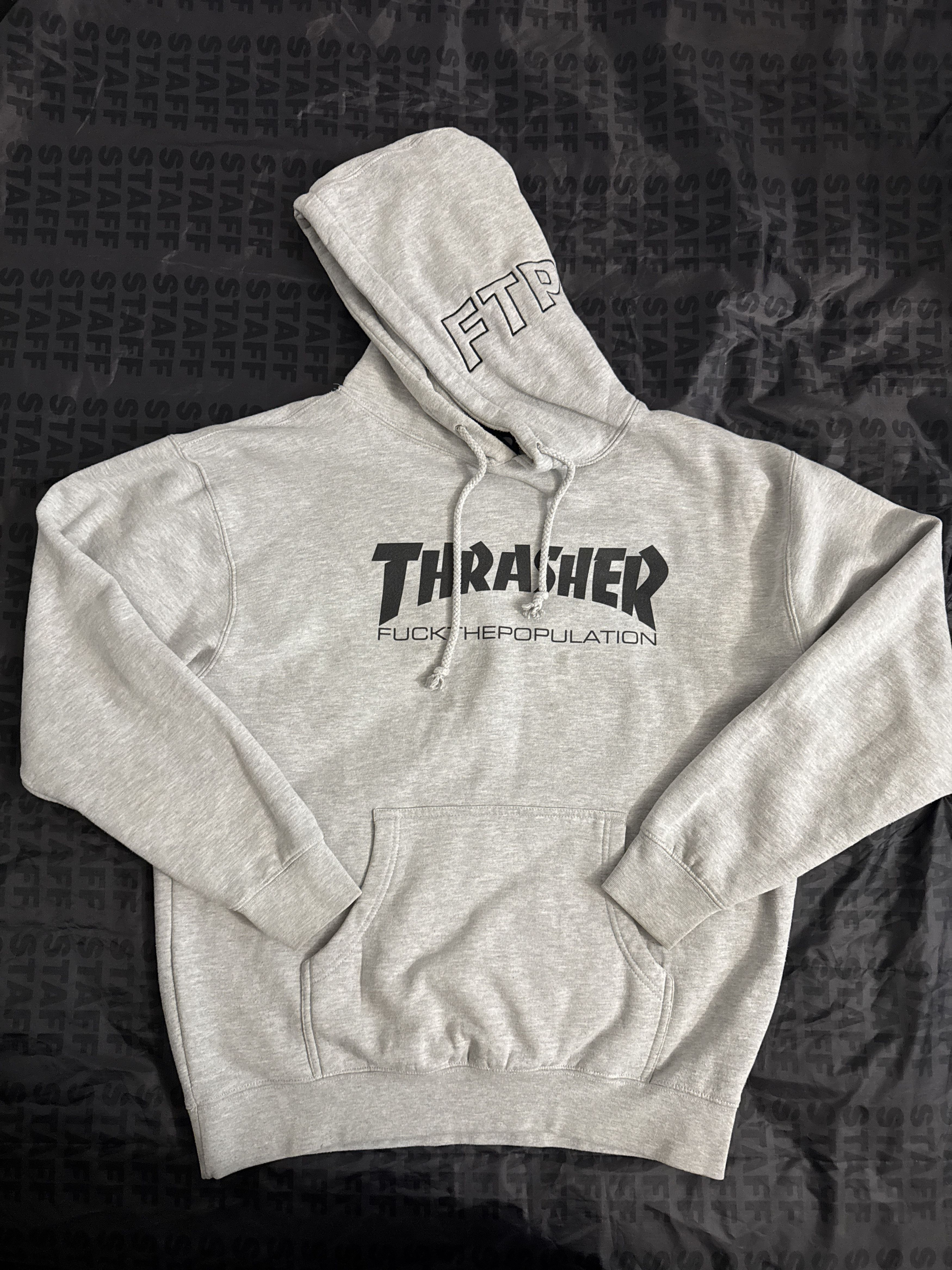 Fuck The Population Thrasher Hoodie | Grailed