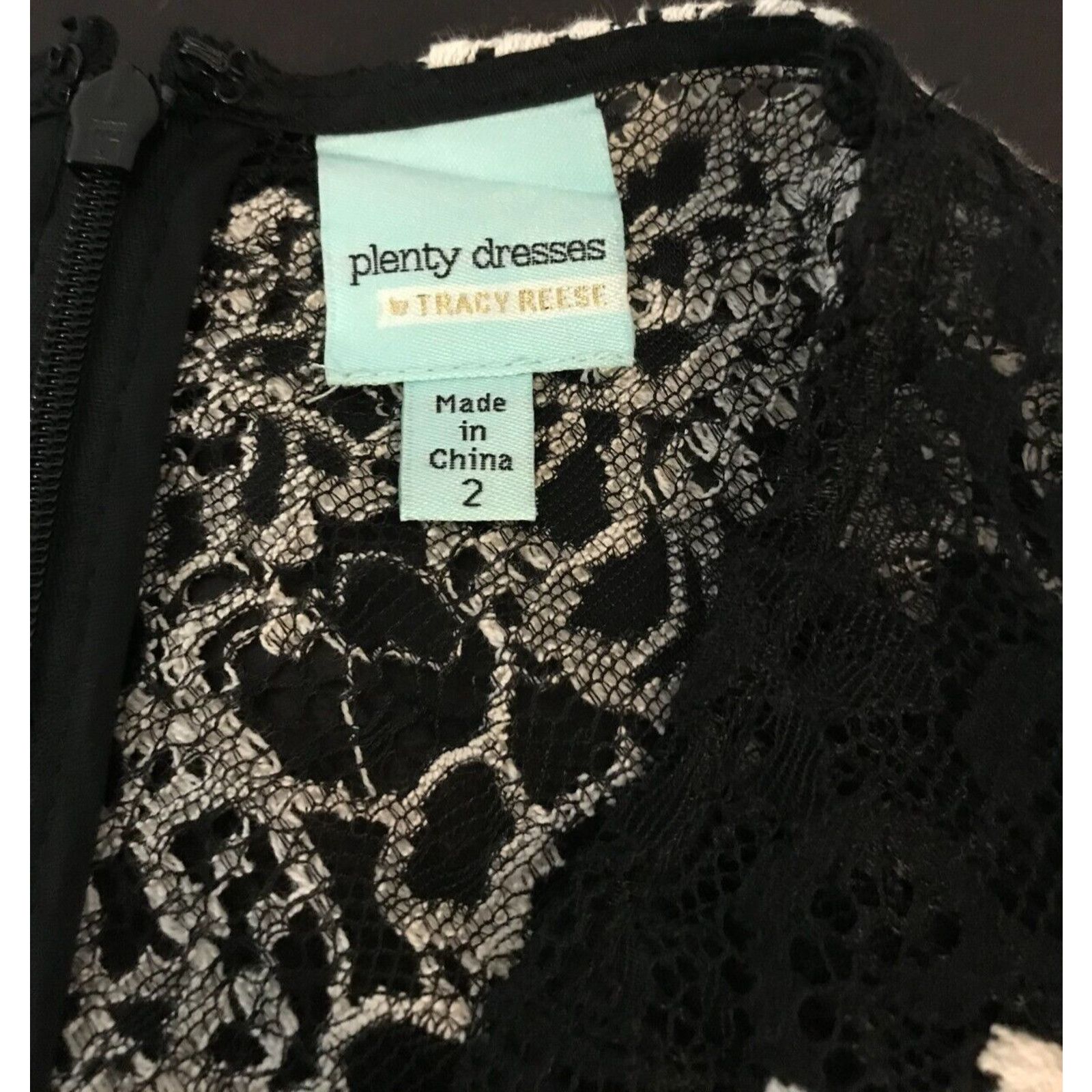 Anthropologie Plenty by Tracy Reese Black White Fit & Flare Dress Size XS / US 0-2 / IT 36-38 - 4 Thumbnail