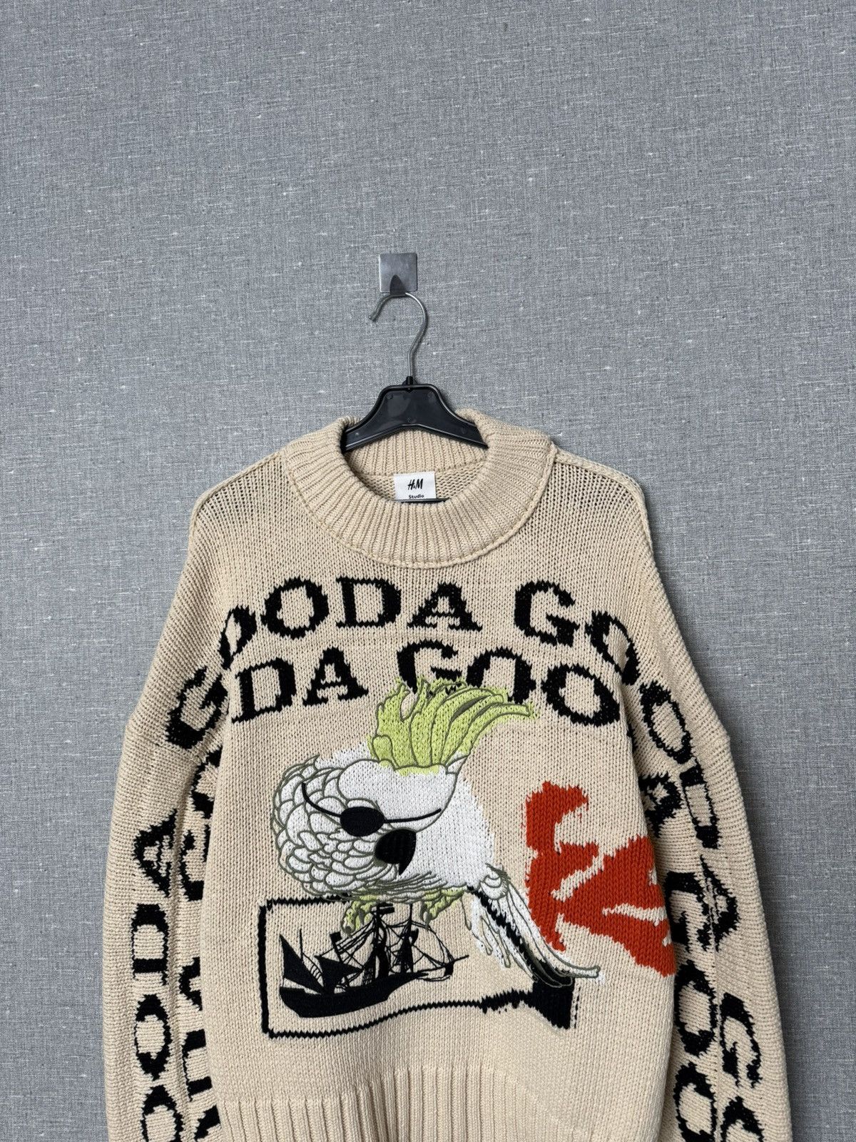H&M H&M Studio Collection S/S 21 Jacquard Knit Oversized Sweater Size US S / EU 44-46 / 1 - 3 Thumbnail