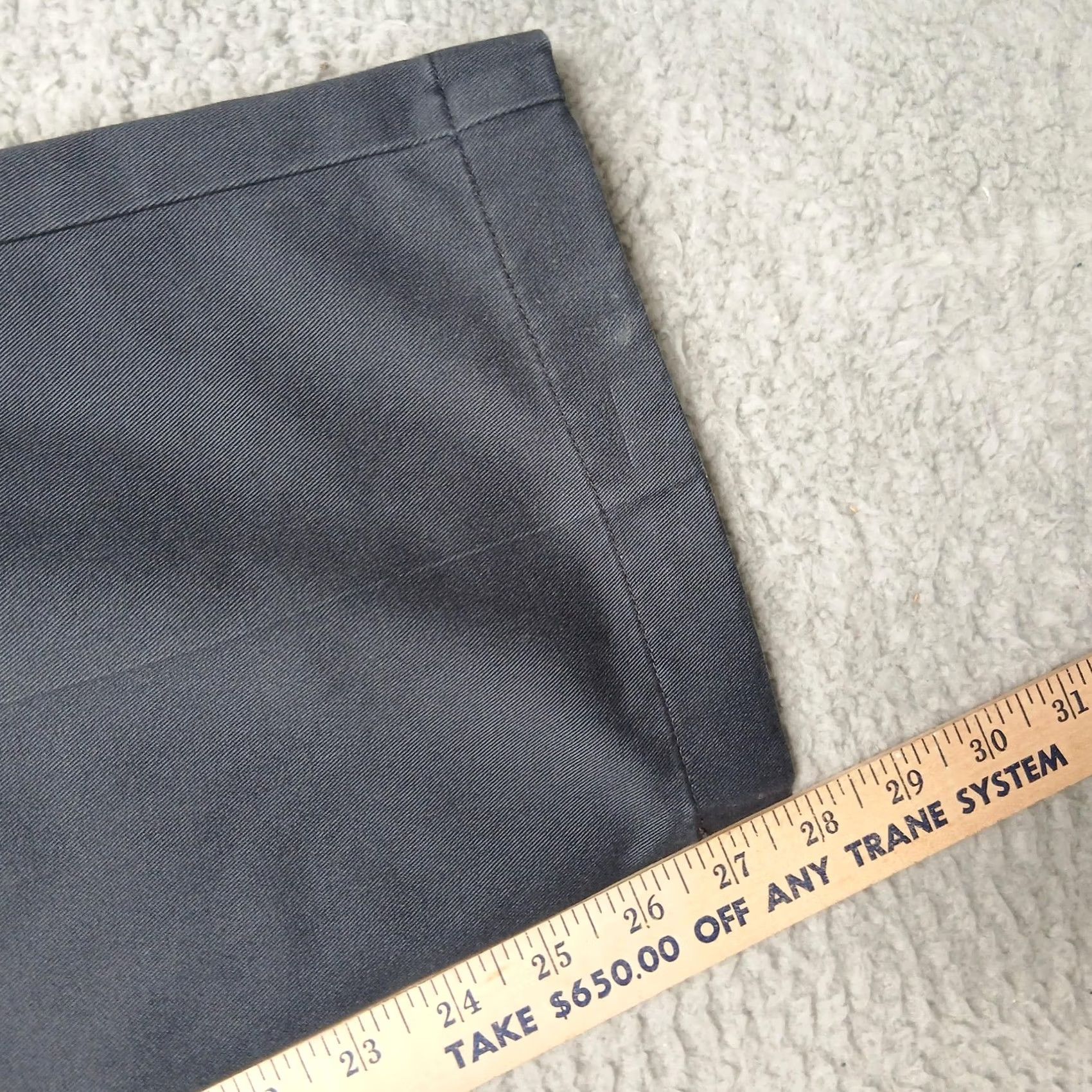 Vintage LL Bean Pants Mens 33x29 Gray Classic Fit Pleated Front 100% Cotton Casual Size US 33 - 7 Thumbnail