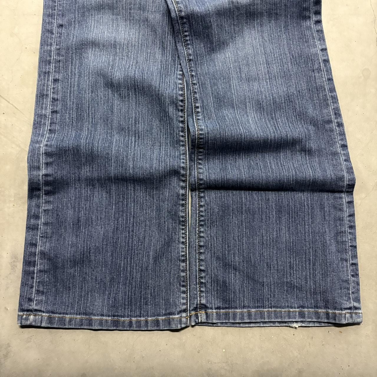 Vintage CRAZY Vintage Y2K/2000s Flared Bootcut Medium Wash Grunge Denim Jeans! Size US 36 / EU 52 - 5 Thumbnail