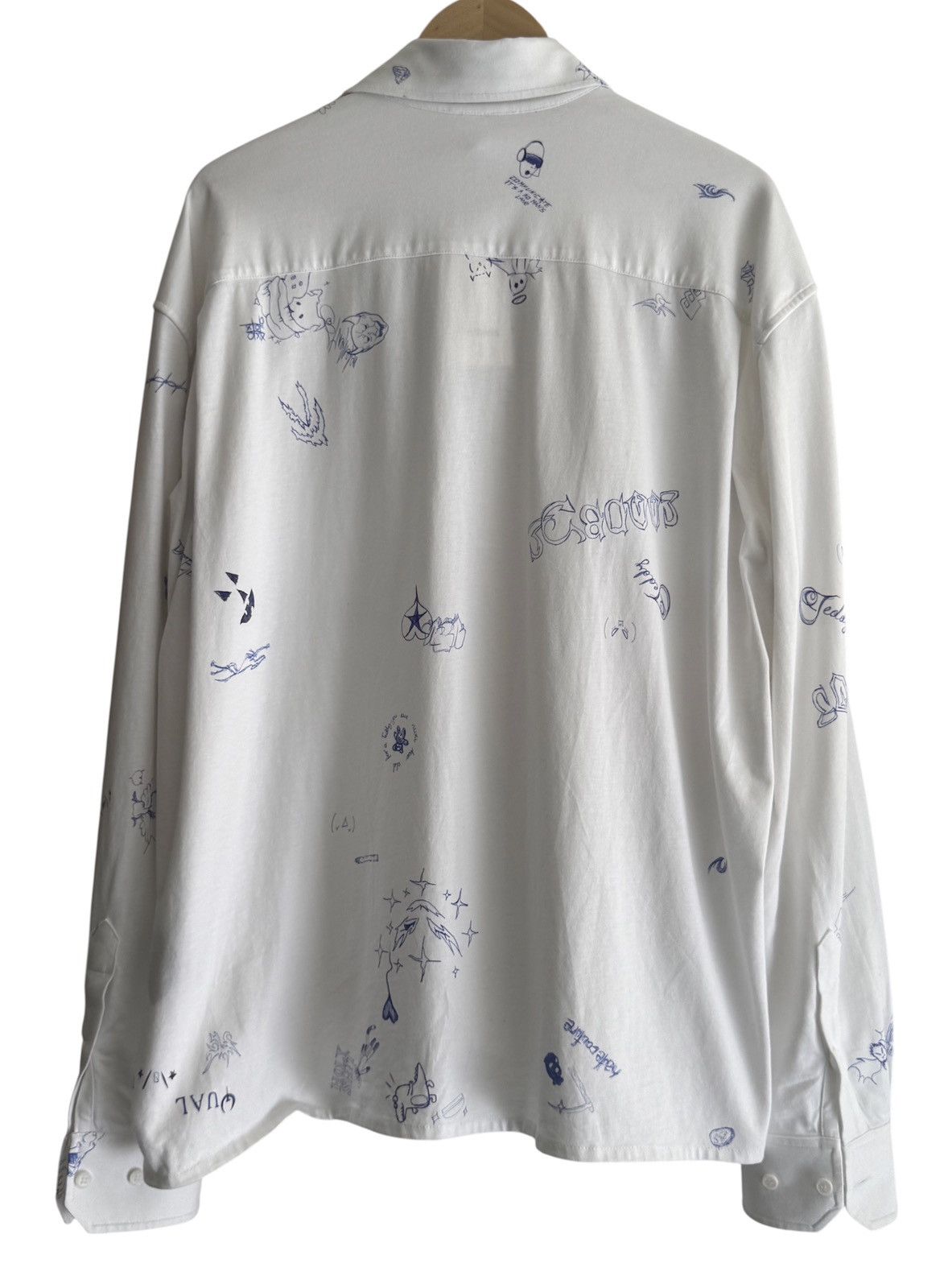 Vetements 2019 Vetements Limited Edition Pen Scribble Button Up Shirt Size US L / EU 52-54 / 3 - 2 Thumbnail