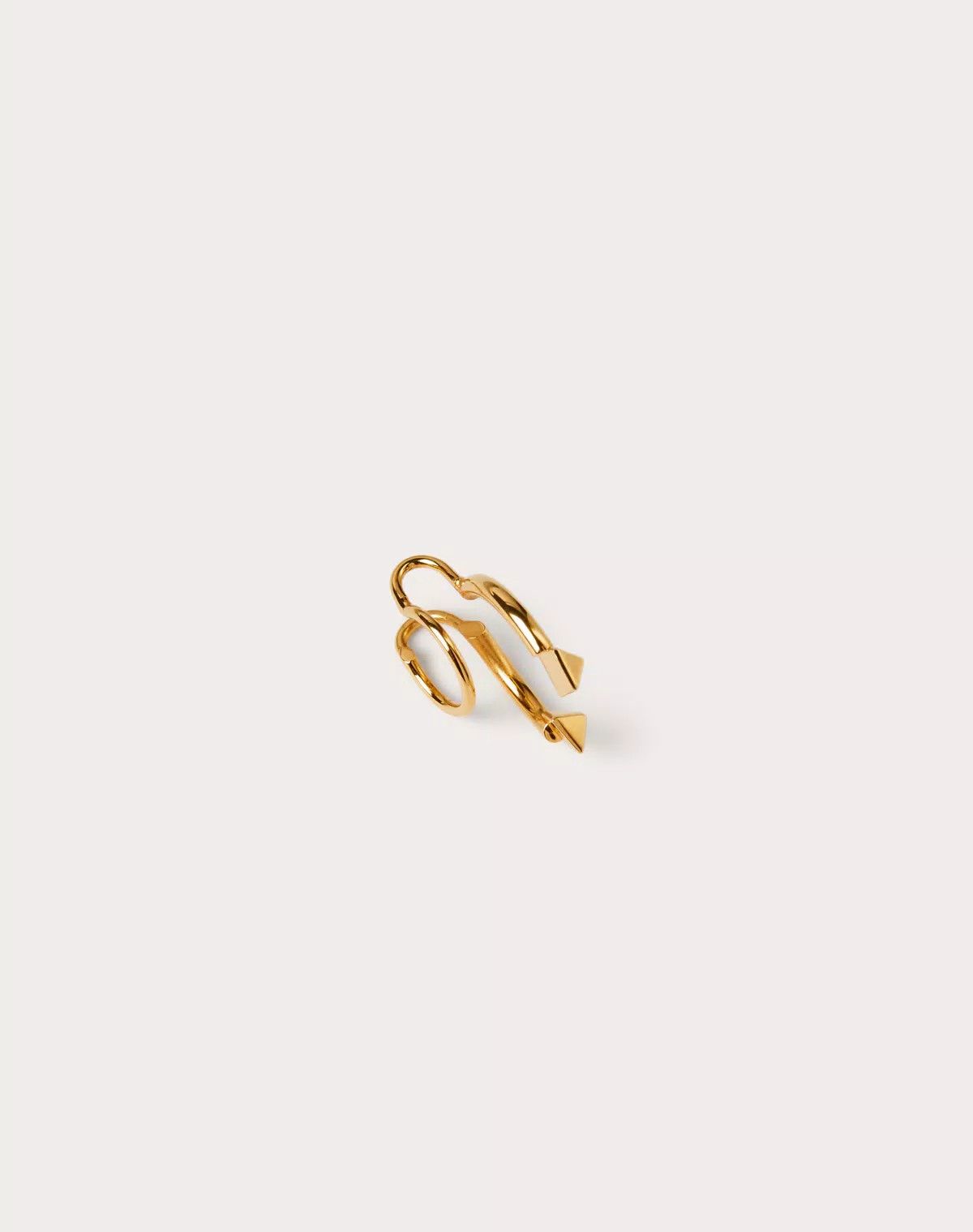 Valentino oc11z0725 Size:OS/Rockstud Metal Nose Ring in Golden Size ONE SIZE - 3 Thumbnail