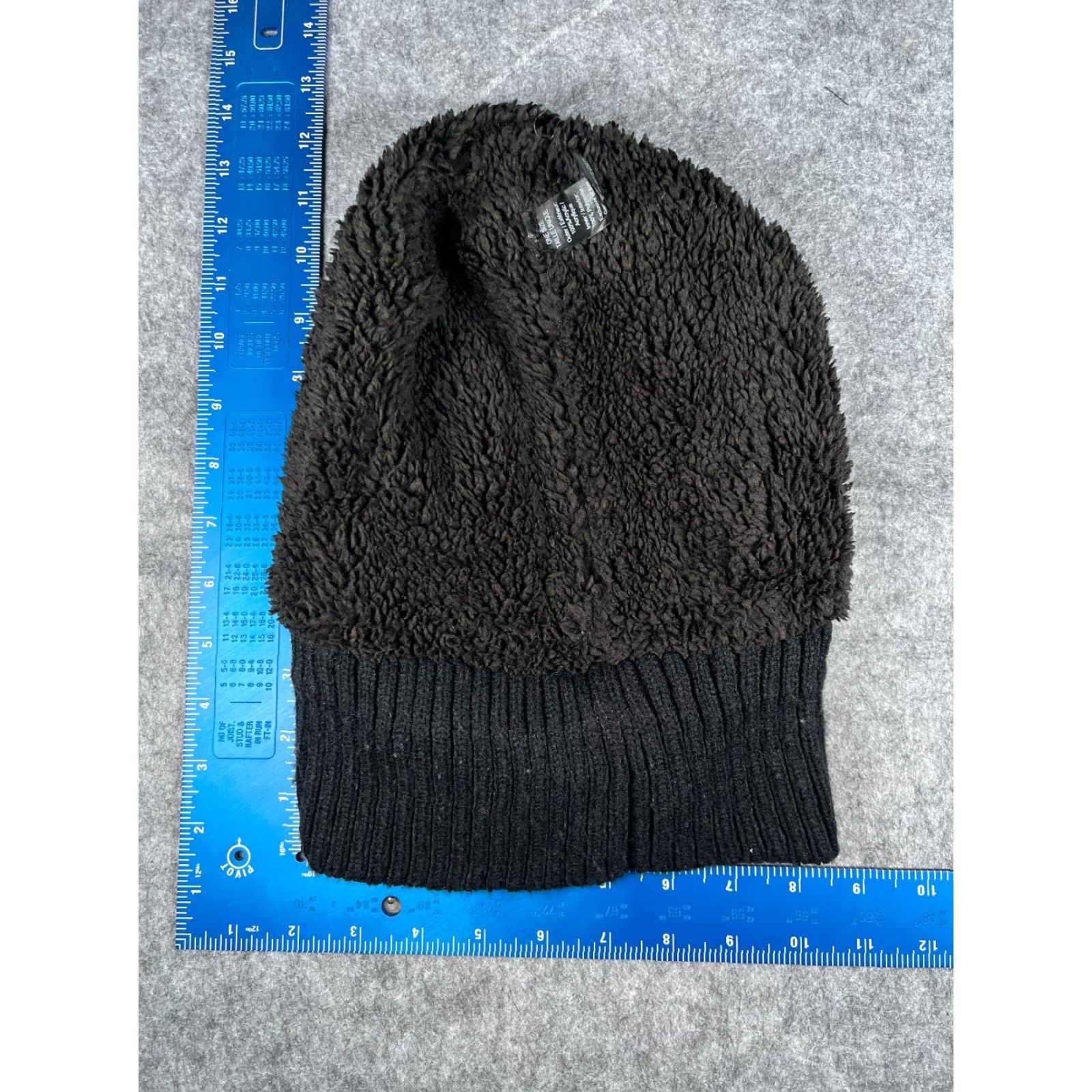 Vintage Aspen Beanie Toque Adult One Size Black Knit Acrylic Polyester Lined Ski Size ONE SIZE - 6 Thumbnail