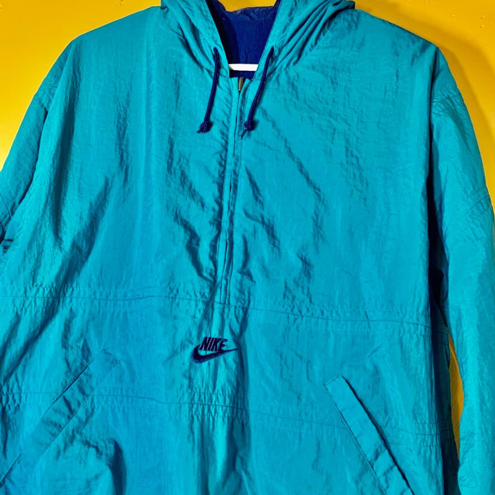 image of Vintage 80’S Nike Reversible Double Sided Pullover Jacket XL in Blue, Men's