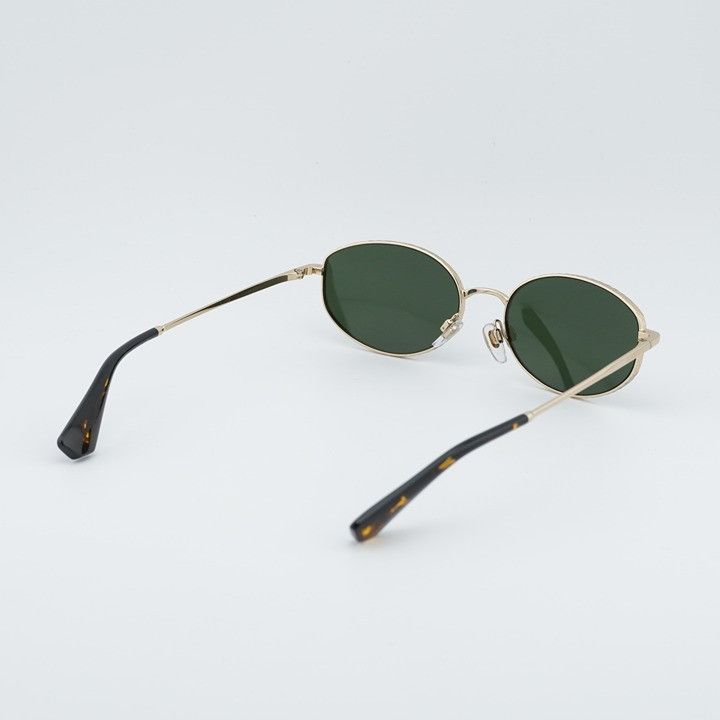 Burberry Burberry BE3169 110971 Sunglasses Gold Oval Frame, Green Size ONE SIZE - 4 Thumbnail