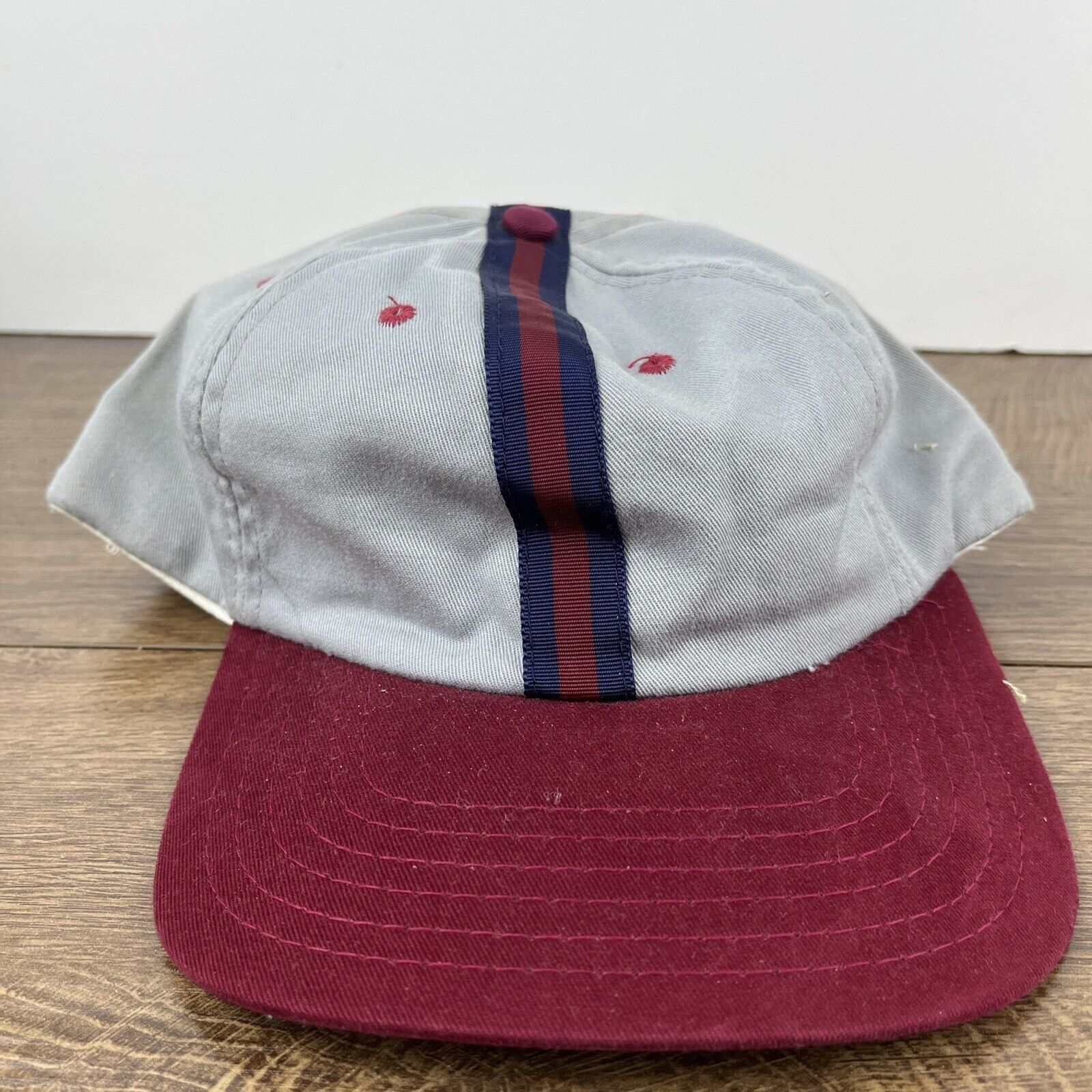 Other Gray Red Snapback Hat Athletic Adjustable Adult Size Hat Gra Size ONE SIZE - 5 Thumbnail