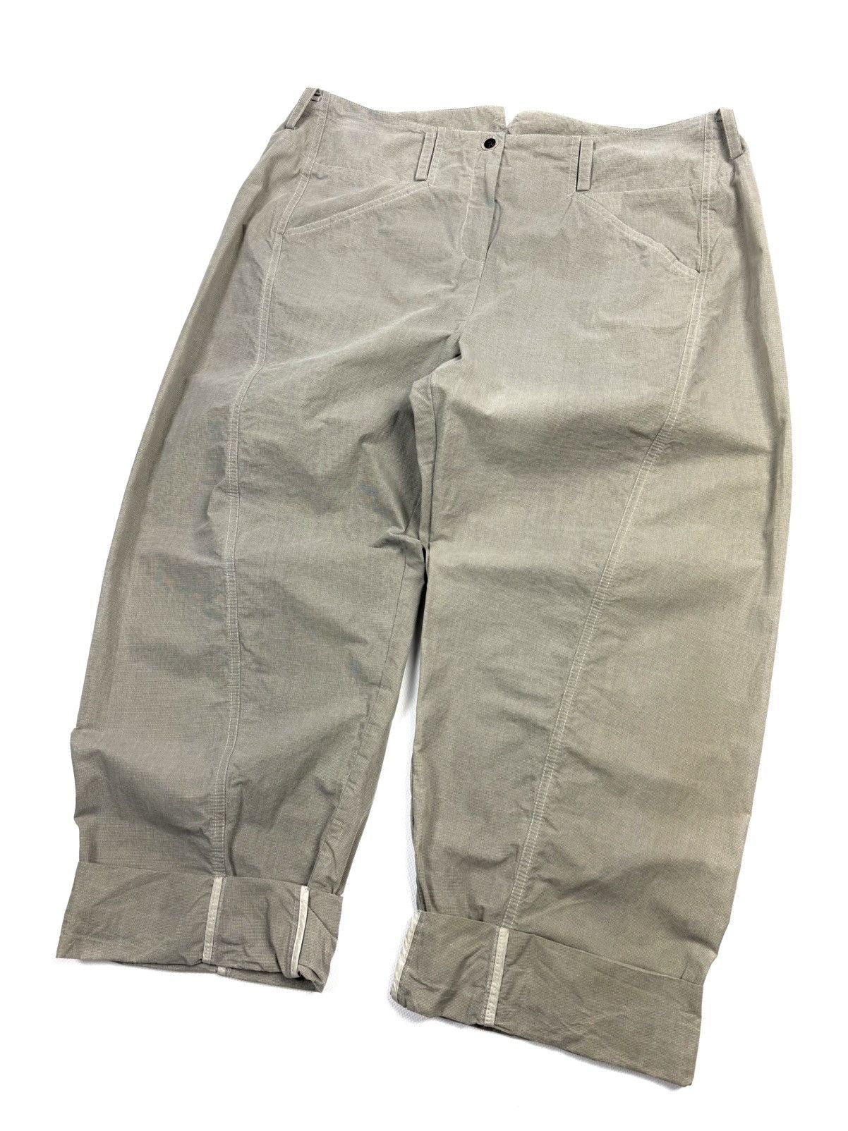 Annette Gortz Annette Görtz Rare Waxed Pants Gingham Beige L/XL Avantgarde Size 36" / US 14 / IT 50 - 4 Thumbnail