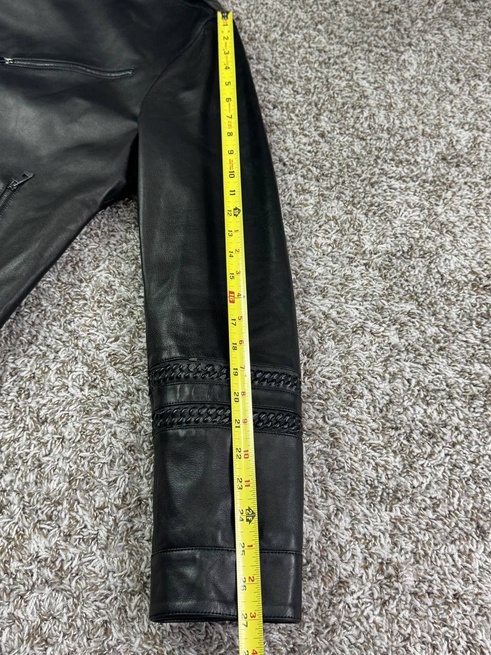 Versace Versace Collection Leather Moto Jacket Braided Accents Size US L / EU 52-54 / 3 - 10 Thumbnail