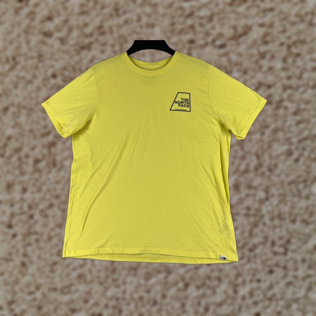 The North Face The North Face Shirt Womens Large Yellow San Francisco Short Sleeve Polyester Size L / US 10 / IT 46 - 1 Thumbnail