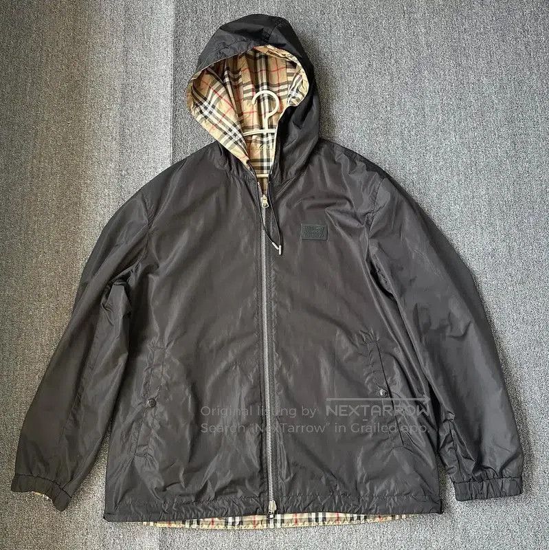 Burberry Burberry Men's Black Nylon Hooded Jacket. Size US XL / EU 56 / 4 - 3 Thumbnail